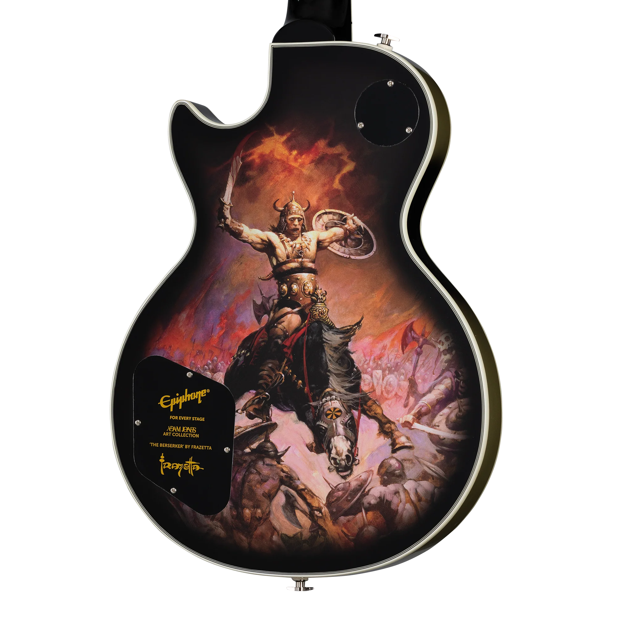 Epiphone Adam Jones Les Paul Custom Art Collection: Frazetta "The Berserker", Antique Silverburst