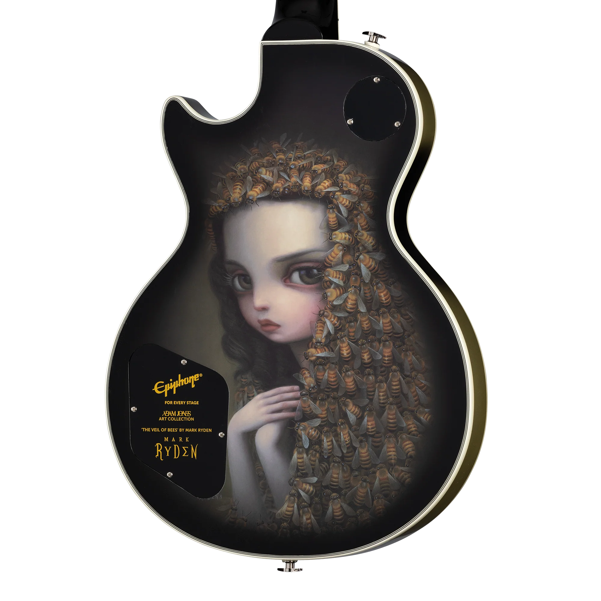 Epiphone Adam Jones Les Paul Custom Art Collection: Mark Ryden’s “The Veil of Bees", Antique Silverburst