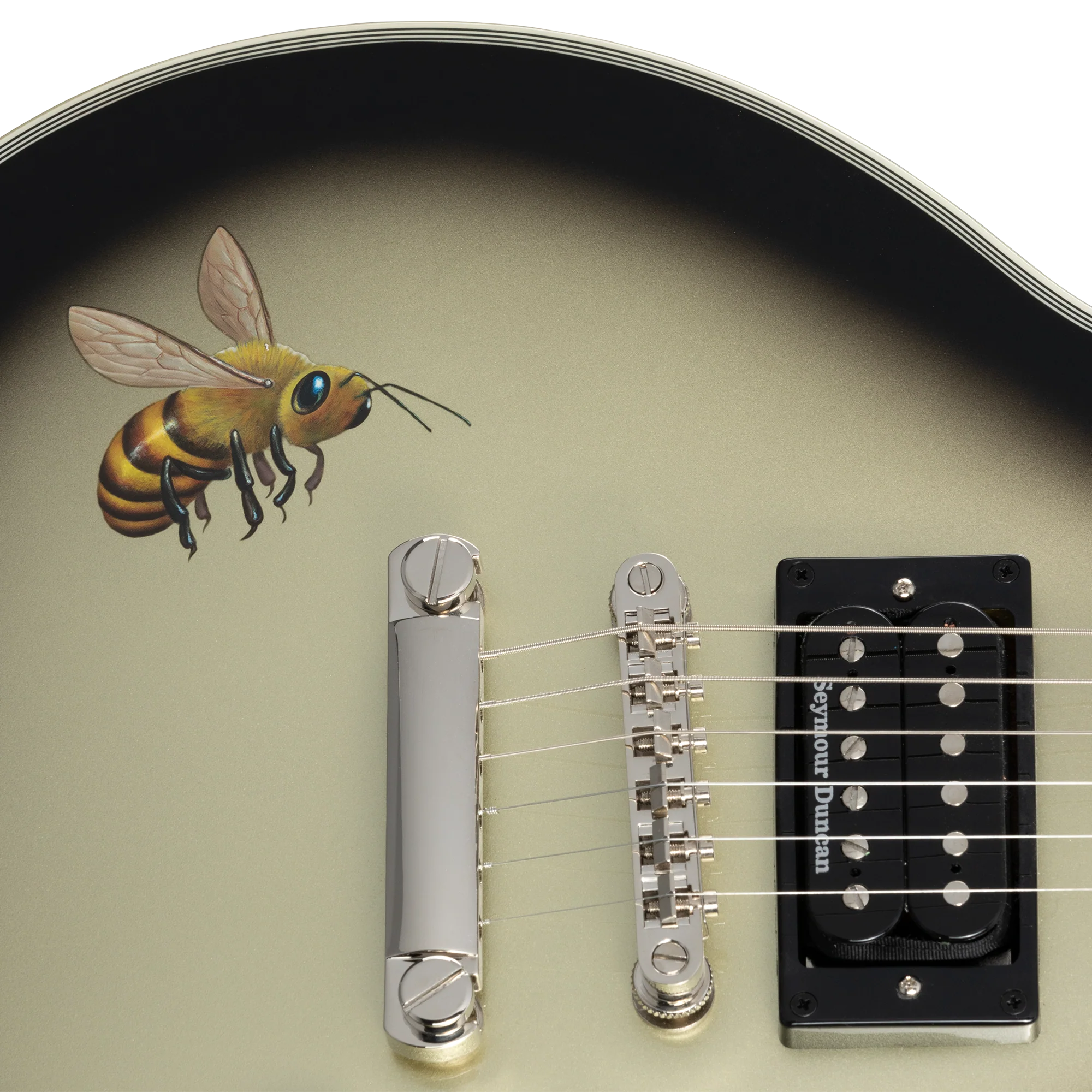 Epiphone Adam Jones Les Paul Custom Art Collection: Mark Ryden’s “Queen Bee” , Antique Silverburst 7 Epiphone Adam Jones Les Paul Custom Art Collection: Mark Ryden’s “Queen Bee” , Antique Silverburst