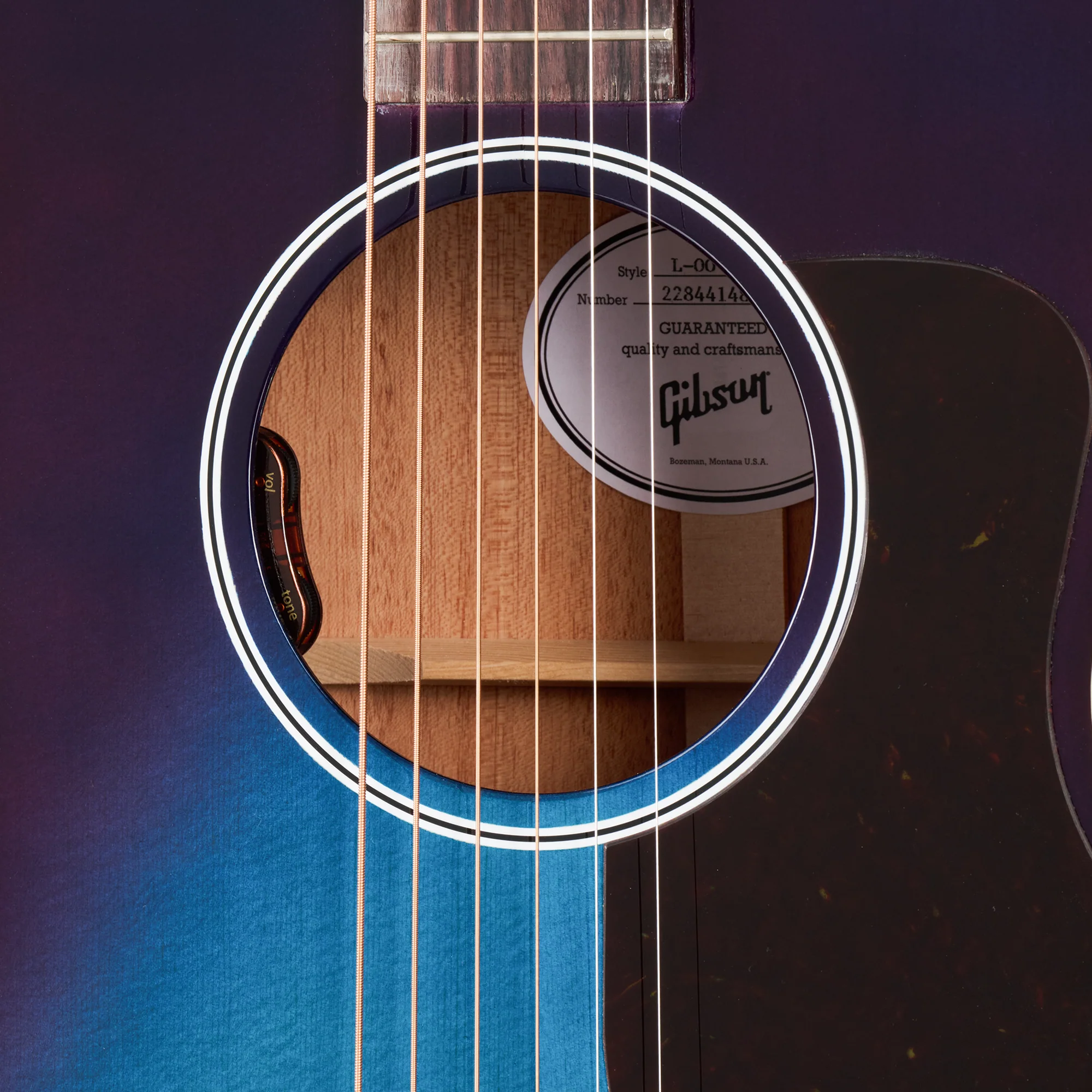 Gibson L-00 Standard, Blueberry Burst, Exclusive 5 Gibson L-00 Standard, Blueberry Burst, Exclusive