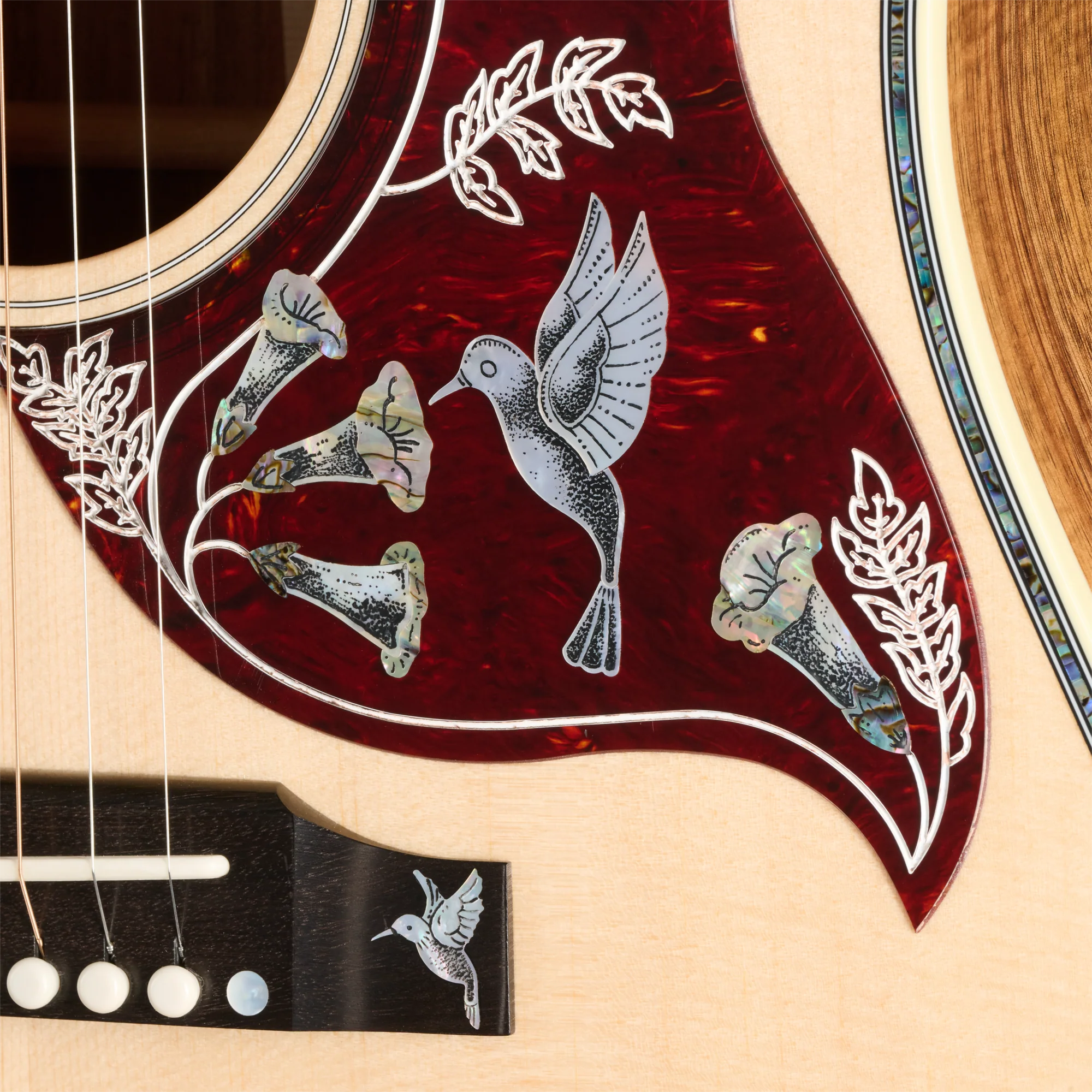 Gibson Custom Hummingbird Custom Koa, Antique Natural 16 Gibson Custom Hummingbird Custom Koa, Antique Natural