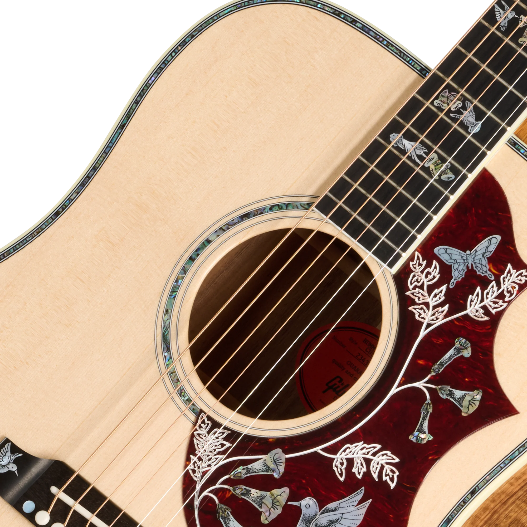 Gibson Custom Hummingbird Custom Koa, Antique Natural 7 Gibson Custom Hummingbird Custom Koa, Antique Natural