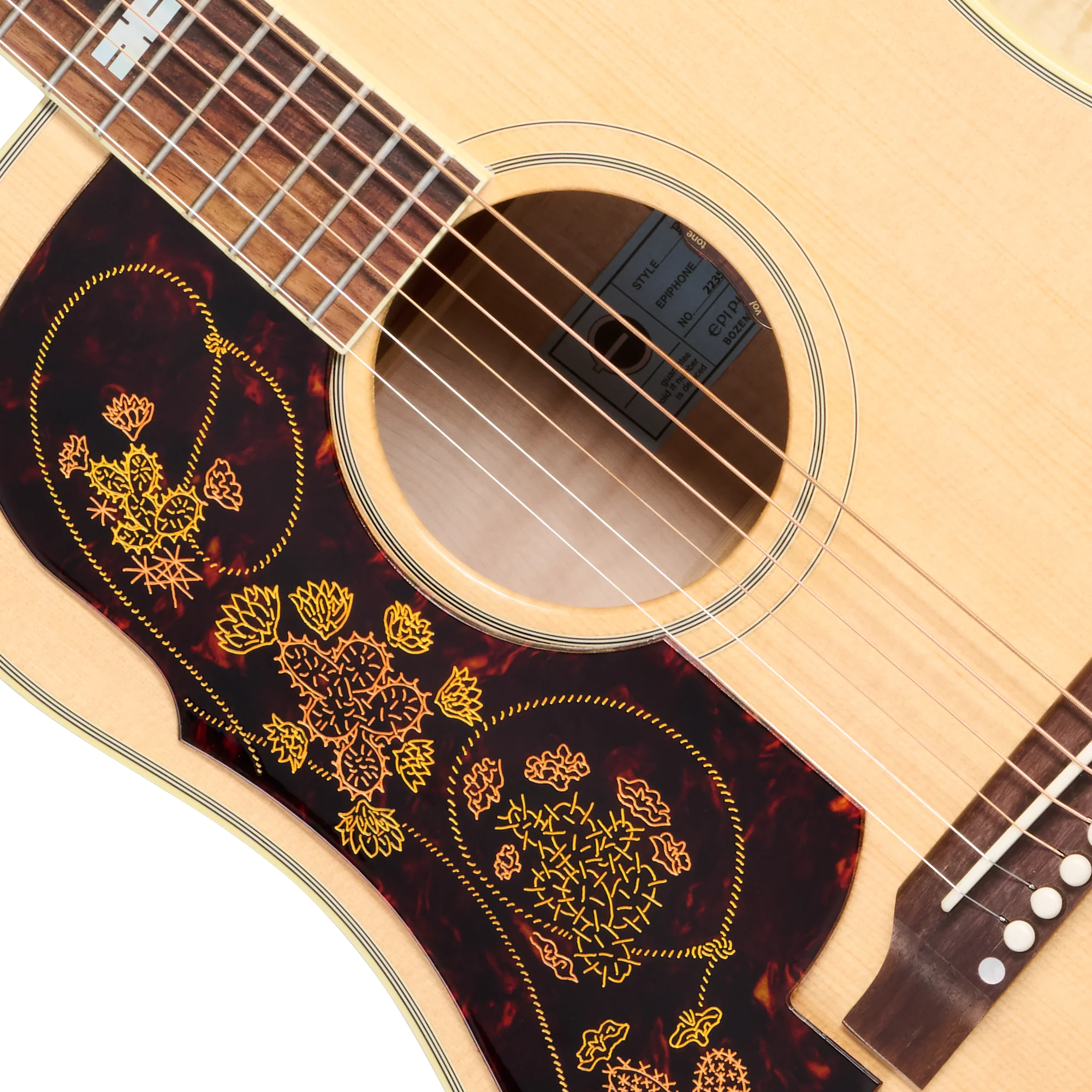 Epiphone USA Frontier, Left-Handed, Antique Natural 7 Epiphone USA Frontier, Left-Handed, Antique Natural