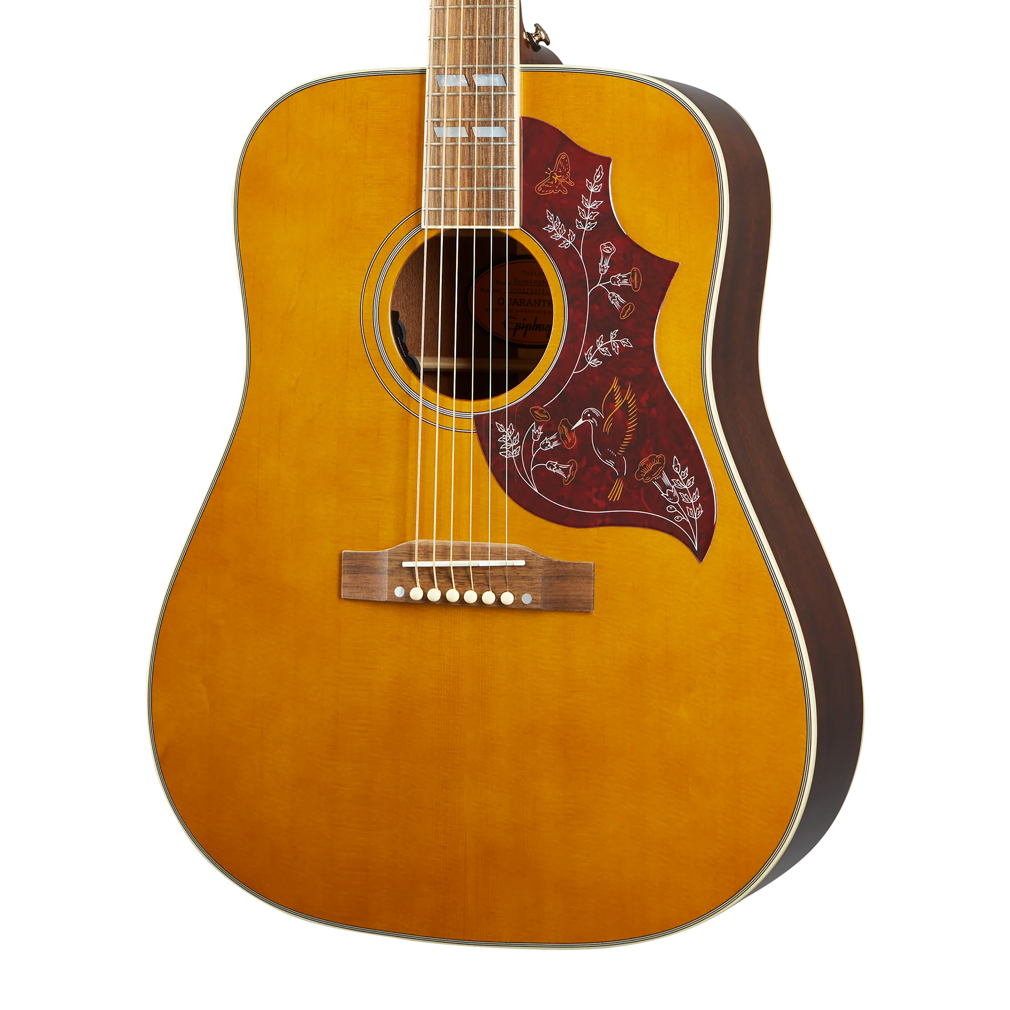 Epiphone Hummingbird, Aged Antique Natural Gloss