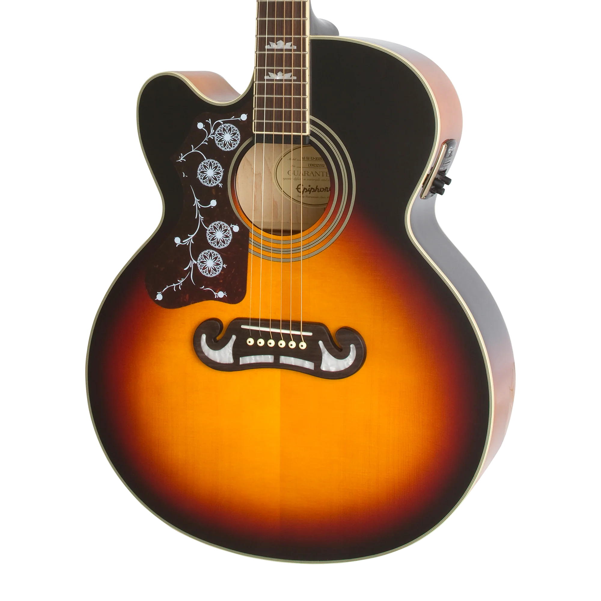 Epiphone J-200 Studio EC, Left-Handed, Vintage Sunburst