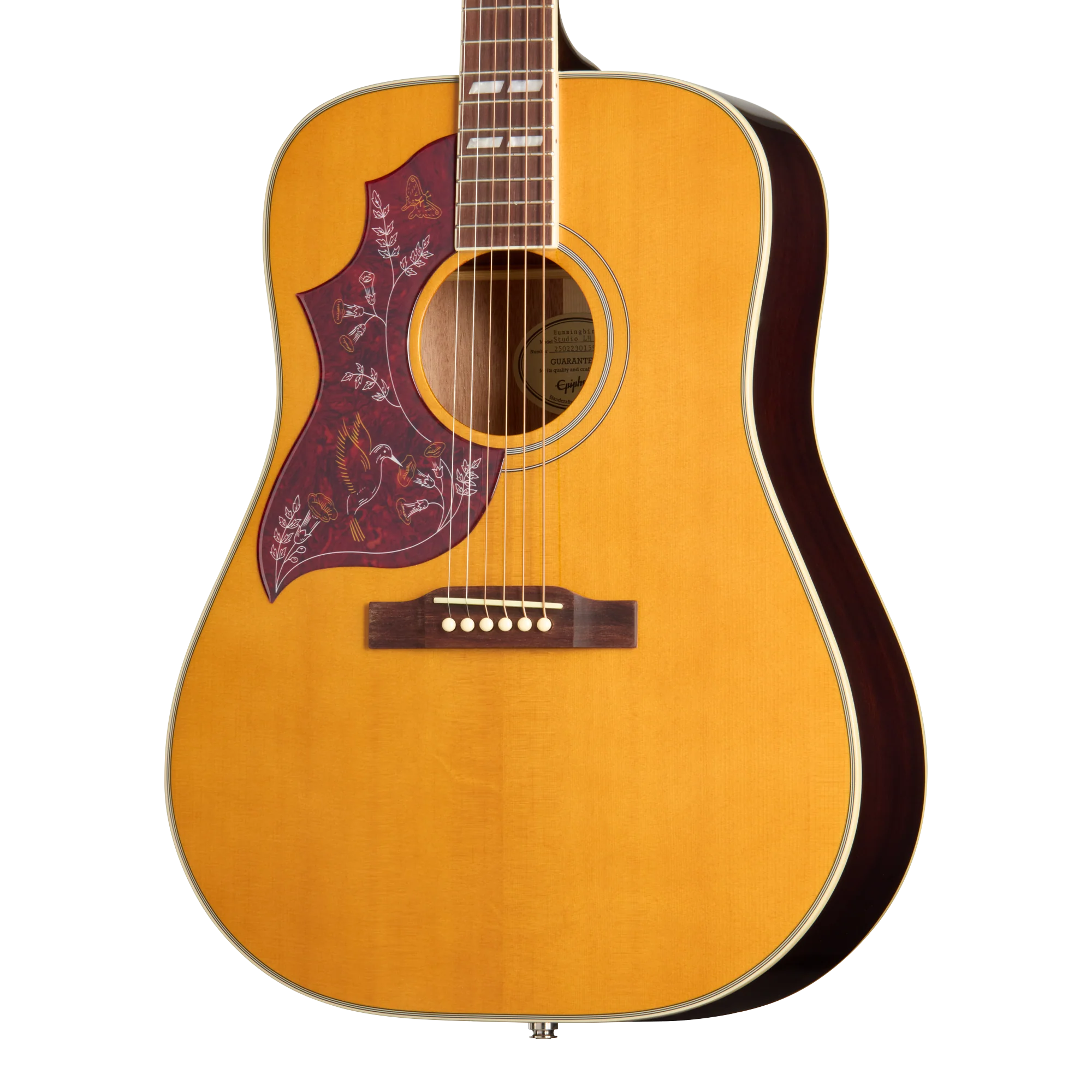 Epiphone Hummingbird Studio, Left-Handed, Antique Natural