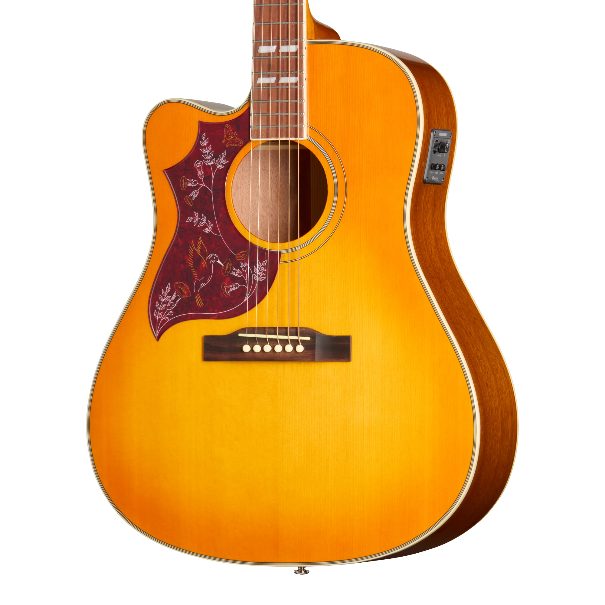 Epiphone Hummingbird Studio EC, Left-Handed, Heritage Cherry Sunburst