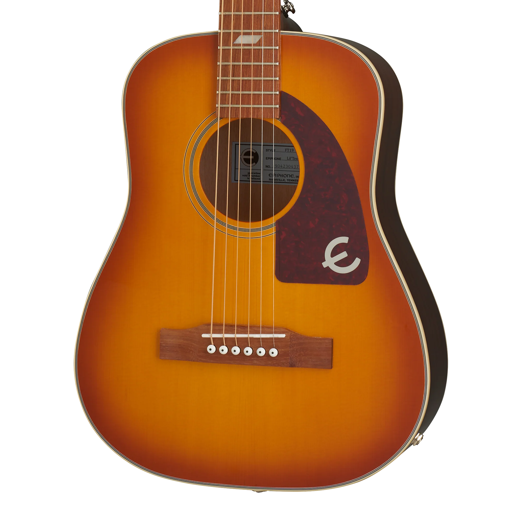 Epiphone Lil' Tex Travel Electric/Acoustic, Faded Cherry 1 Epiphone Lil' Tex Travel Electric/Acoustic, Faded Cherry