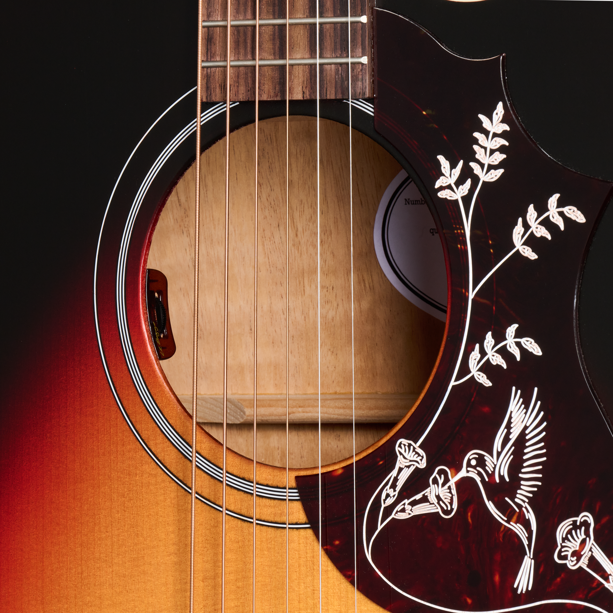 Gibson Hummingbird Studio EC, Tri-Burst Satin 5 Gibson Hummingbird Studio EC, Tri-Burst Satin