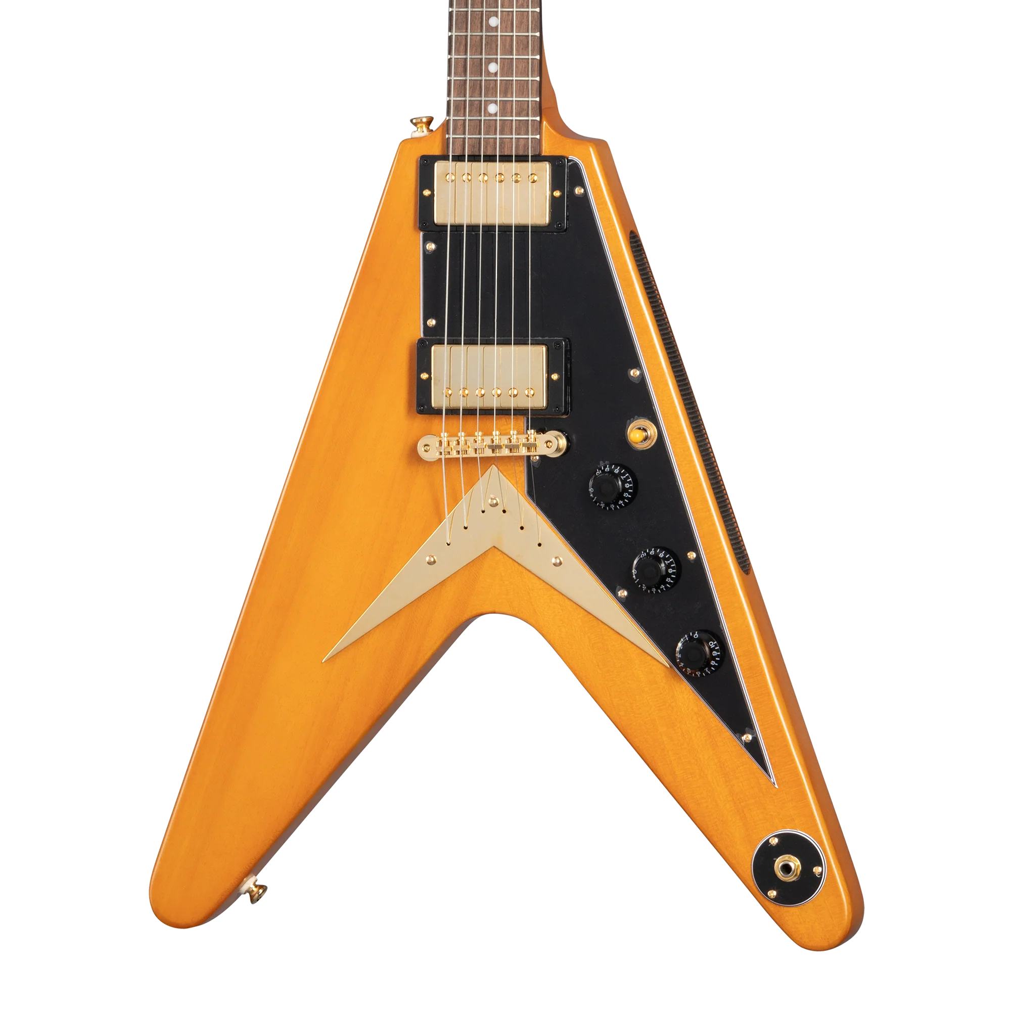 Epiphone IGC 1958 Korina Flying V, Aged Natural, Exclusive