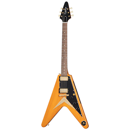 Epiphone IGC 1958 Korina Flying V, Aged Natural, Exclusive 3 Epiphone IGC 1958 Korina Flying V, Aged Natural, Exclusive
