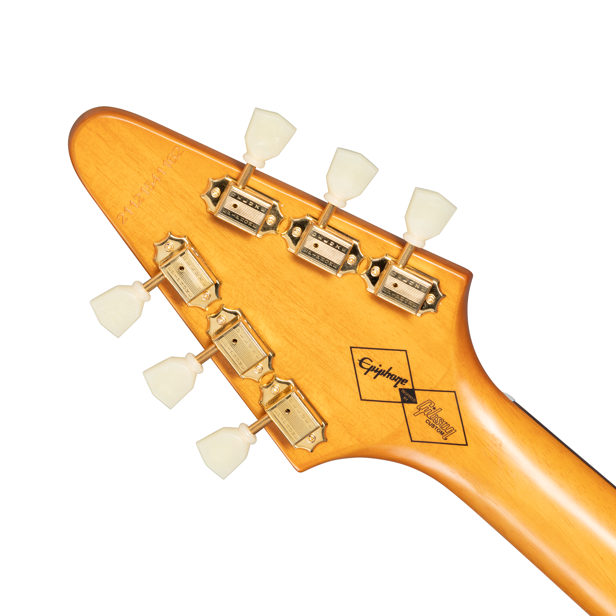 Epiphone IGC 1958 Korina Flying V, Aged Natural, Exclusive 6 Epiphone IGC 1958 Korina Flying V, Aged Natural, Exclusive