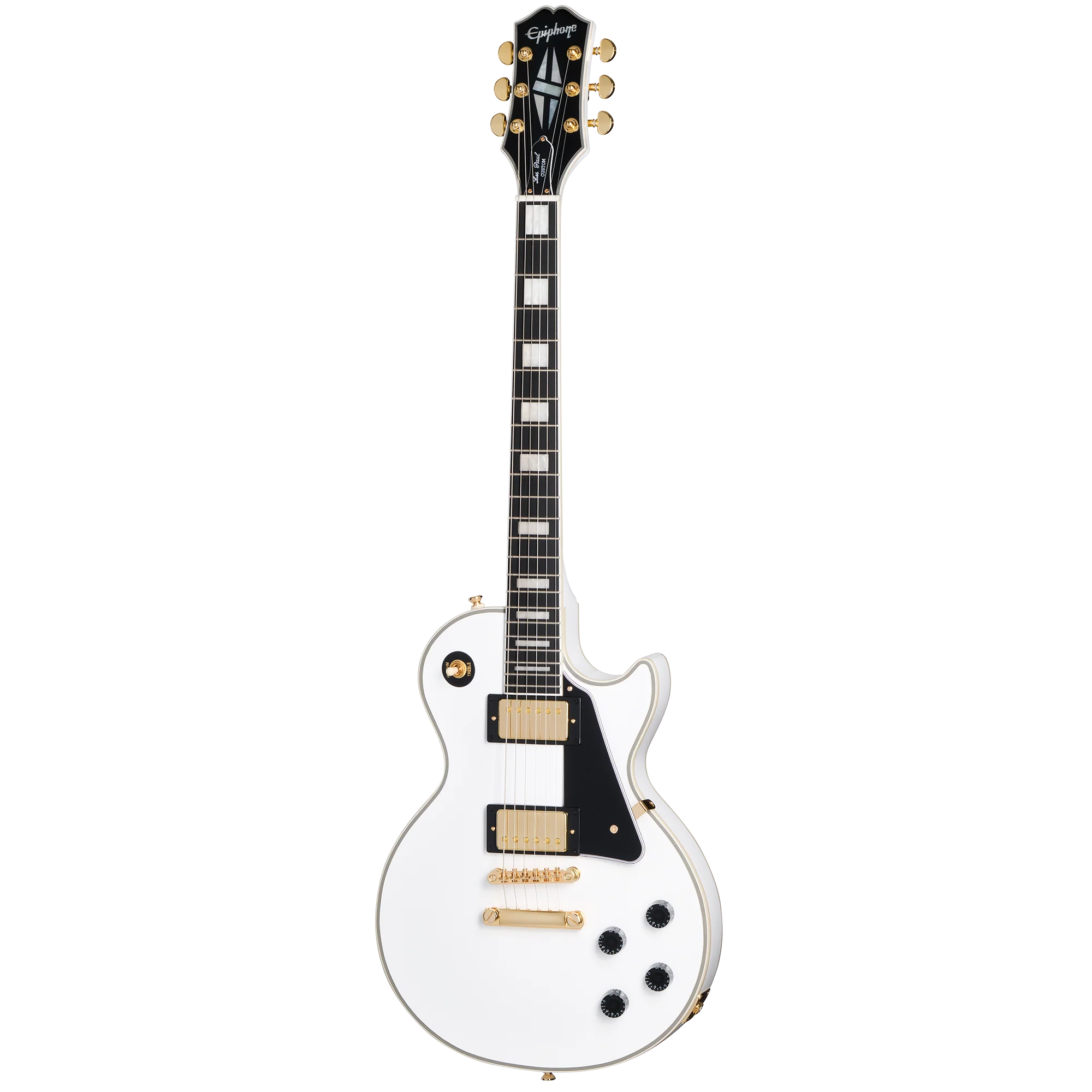 Epiphone Les Paul Custom, Alpine White 4 Epiphone Les Paul Custom, Alpine White