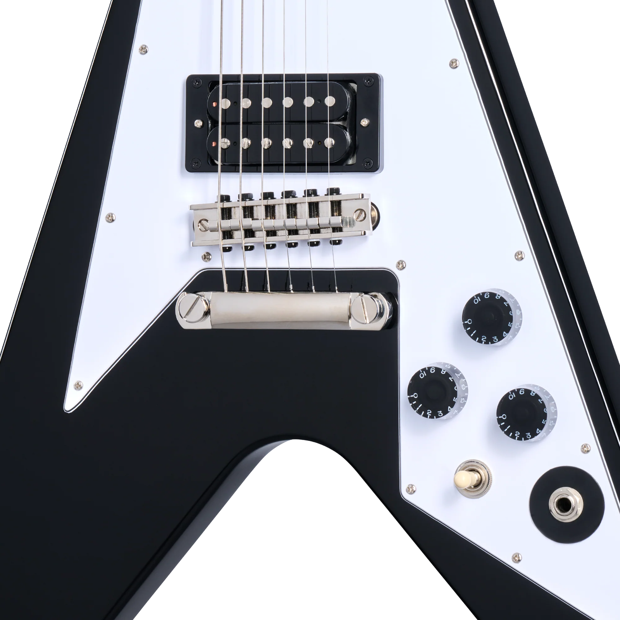 Epiphone Kirk Hammett 1979 Flying V, Ebony 7 Epiphone Kirk Hammett 1979 Flying V, Ebony
