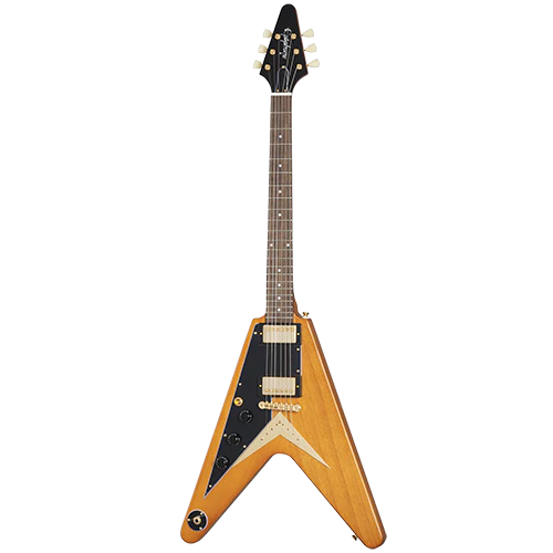 Epiphone IGC 1958 Korina Flying V, Left-Handed, Aged Natural, Exclusive 3 Epiphone IGC 1958 Korina Flying V, Left-Handed, Aged Natural, Exclusive