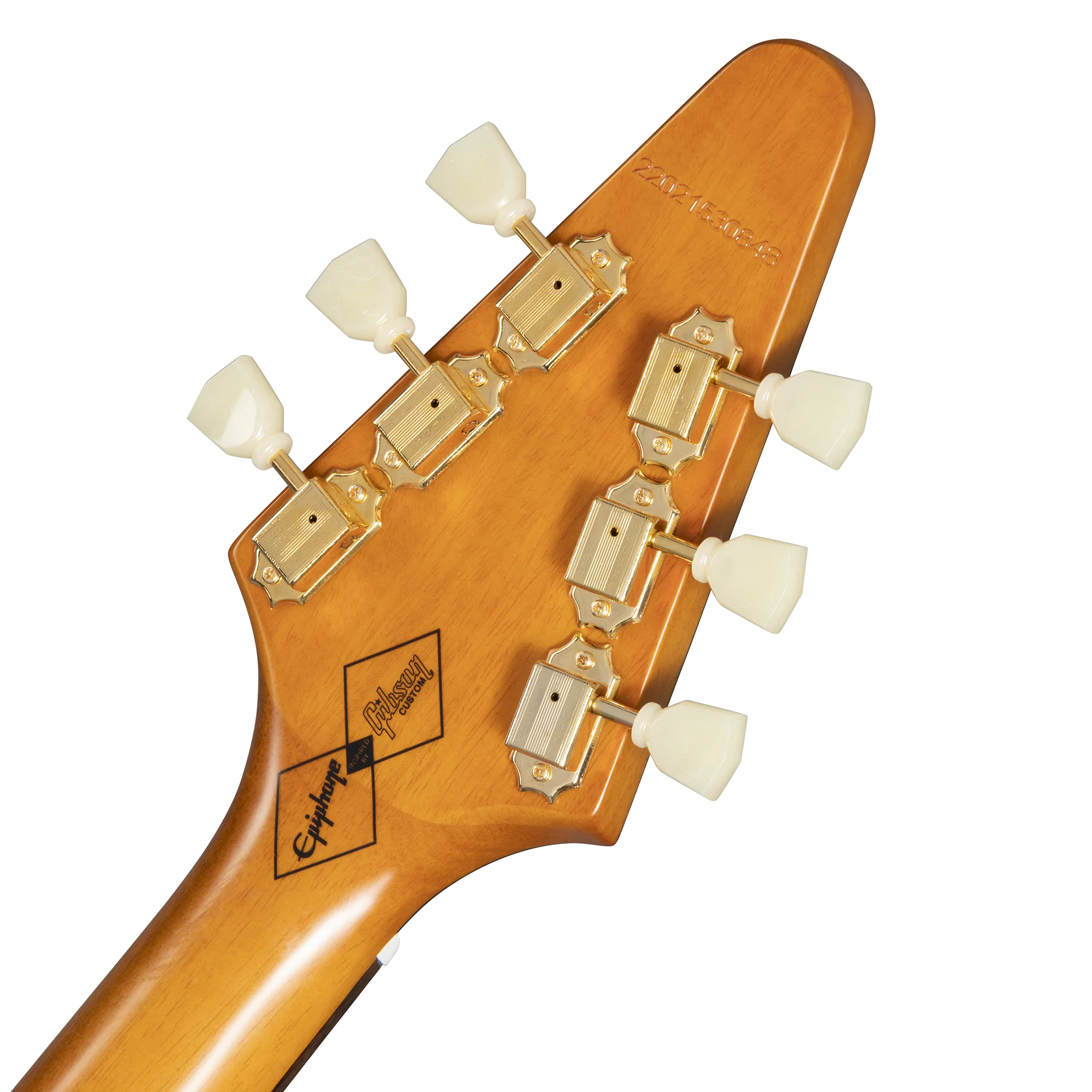 Epiphone IGC 1958 Korina Flying V, Left-Handed, Aged Natural, Exclusive 6 Epiphone IGC 1958 Korina Flying V, Left-Handed, Aged Natural, Exclusive