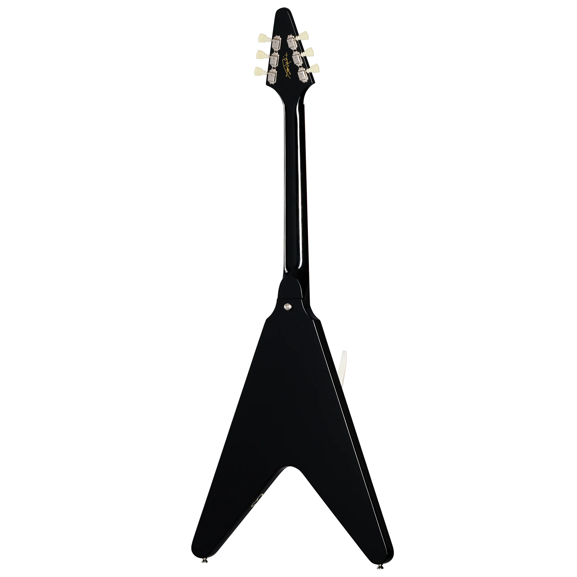 Epiphone Inspired by Gibson Custom Jimi Hendrix™ "Love Drops" Flying V, Left-Handed, Ebony 4 Epiphone Inspired by Gibson Custom Jimi Hendrix™ "Love Drops" Flying V, Left-Handed, Ebony