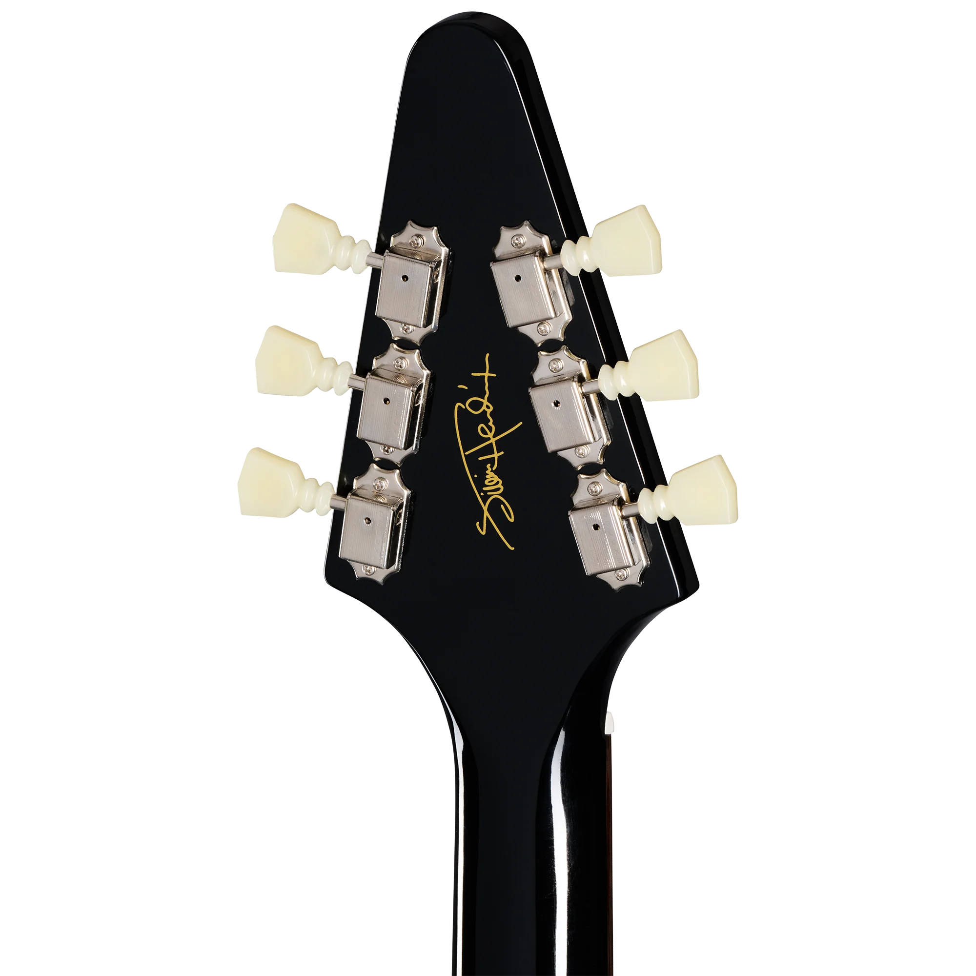 Epiphone Inspired by Gibson Custom Jimi Hendrix™ "Love Drops" Flying V, Left-Handed, Ebony 5 Epiphone Inspired by Gibson Custom Jimi Hendrix™ "Love Drops" Flying V, Left-Handed, Ebony