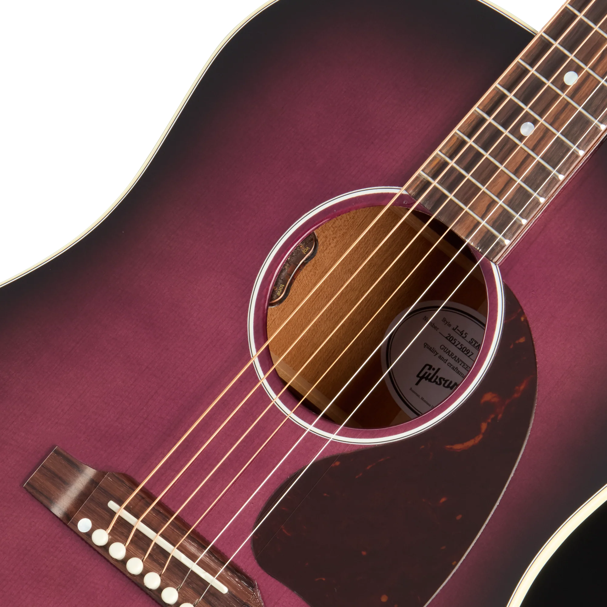 Gibson J-45 Standard, Purple Burst 7 Gibson J-45 Standard, Purple Burst