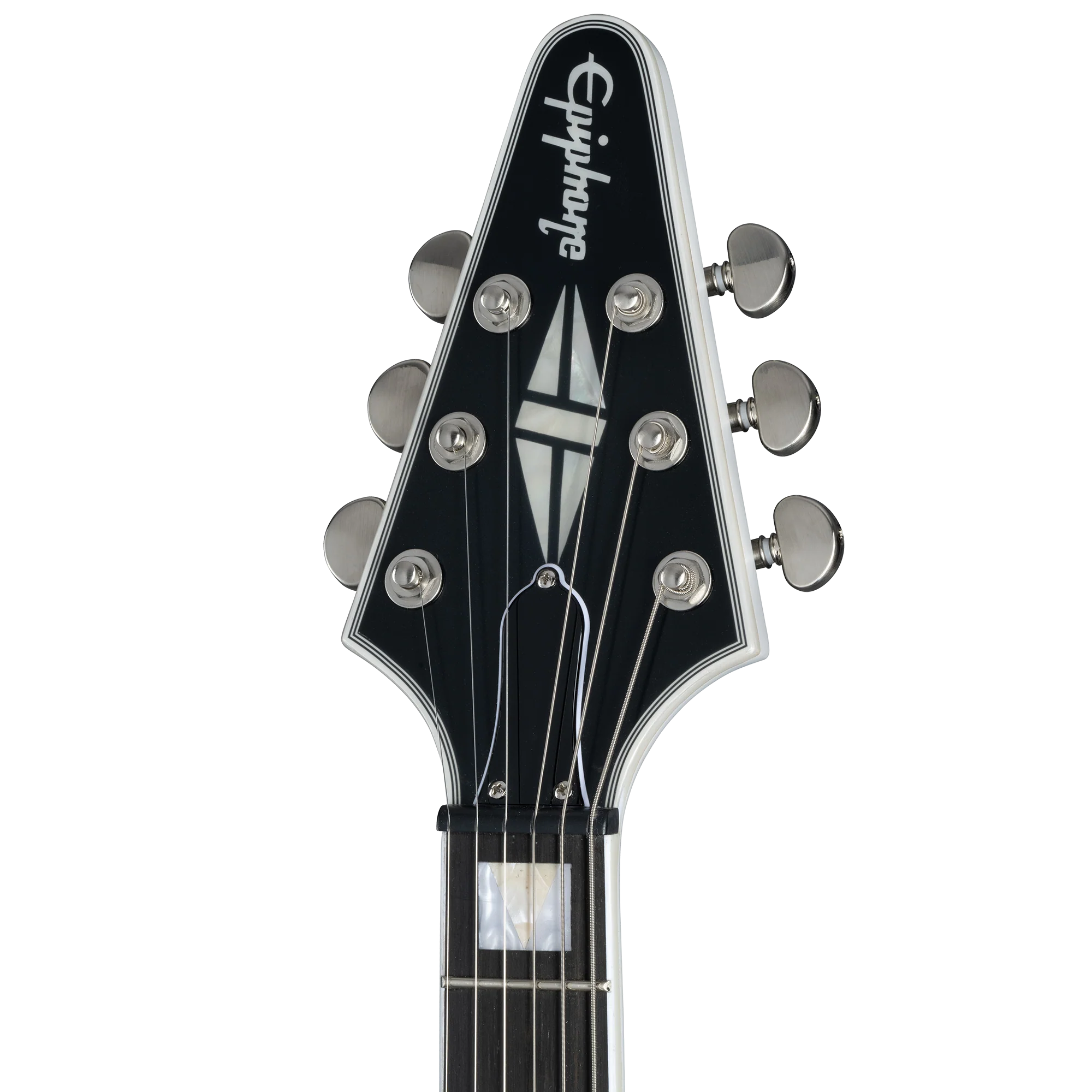 Epiphone Flying V Prophecy, Left-Handed, Aged White Tiger Burst, Exclusive 5 Epiphone Flying V Prophecy, Left-Handed, Aged White Tiger Burst, Exclusive