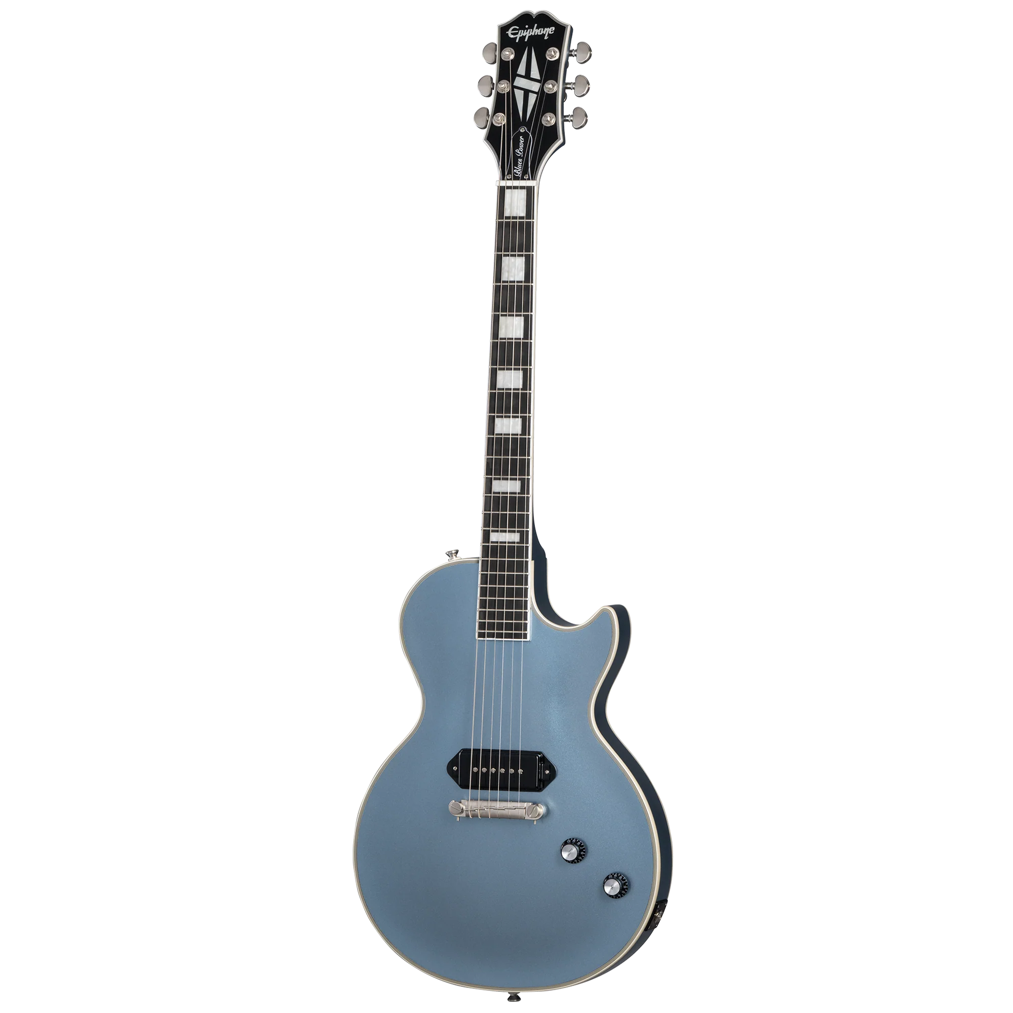 Epiphone Jared James Nichols "Blues Power" Les Paul Custom, Aged Pelham Blue 3 Epiphone Jared James Nichols "Blues Power" Les Paul Custom, Aged Pelham Blue
