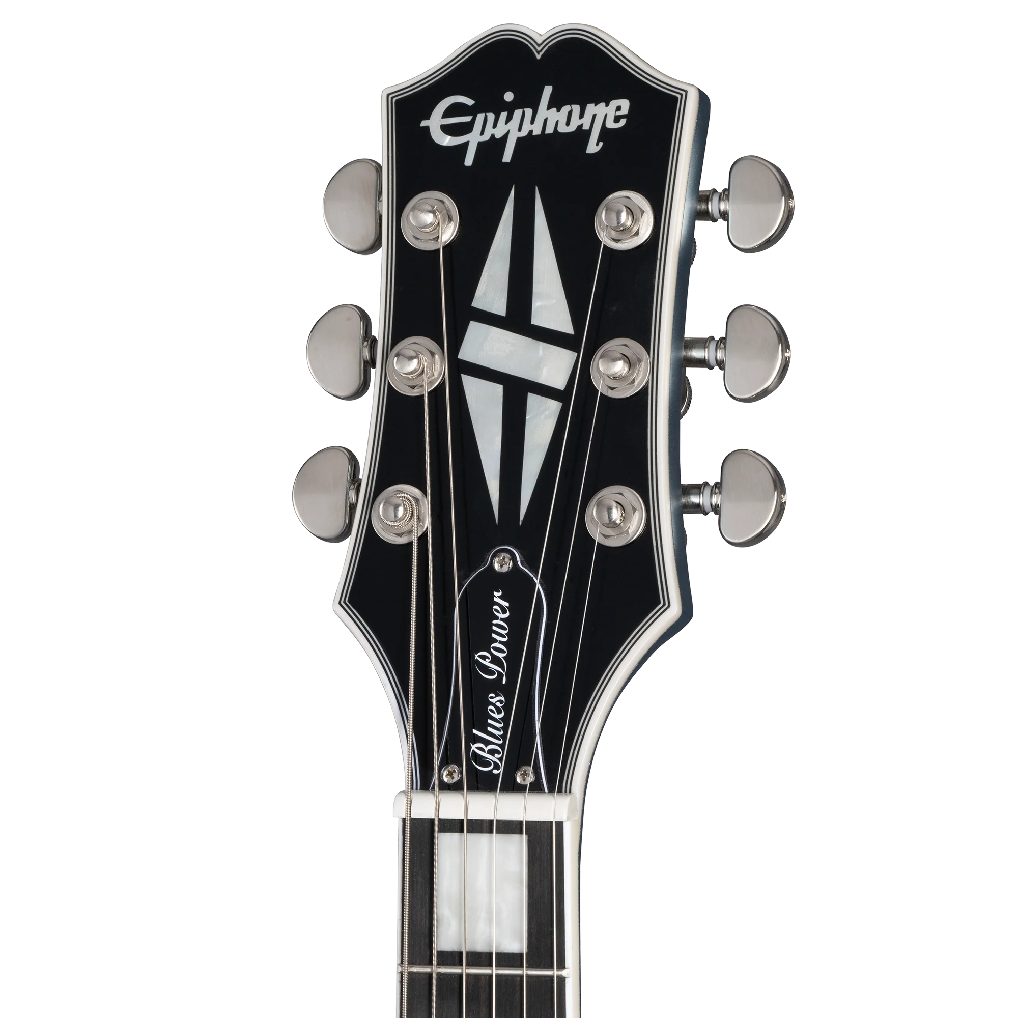Epiphone Jared James Nichols "Blues Power" Les Paul Custom, Aged Pelham Blue 5 Epiphone Jared James Nichols "Blues Power" Les Paul Custom, Aged Pelham Blue