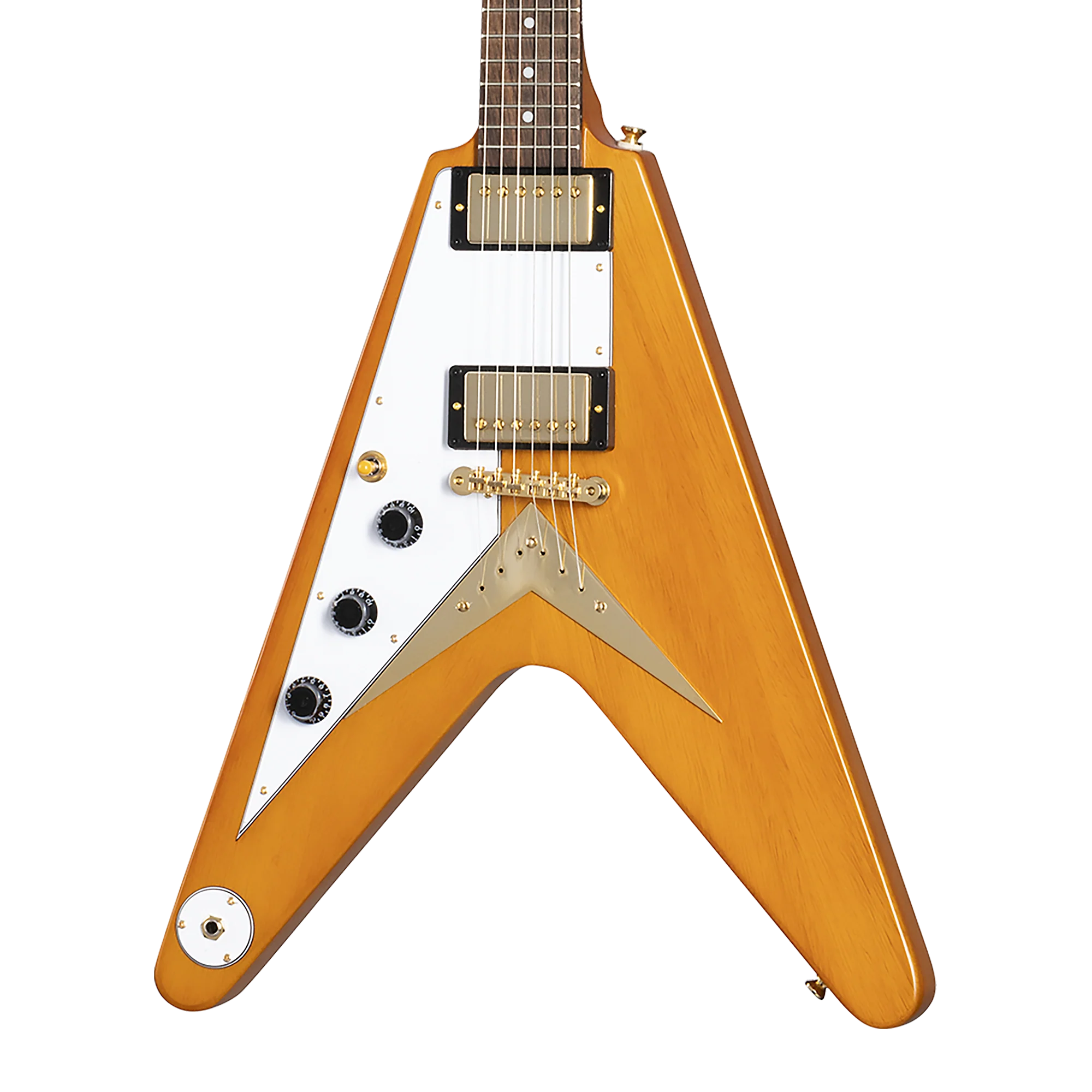 Epiphone IGC 1958 Korina Flying V, Left-Handed, Aged Natural