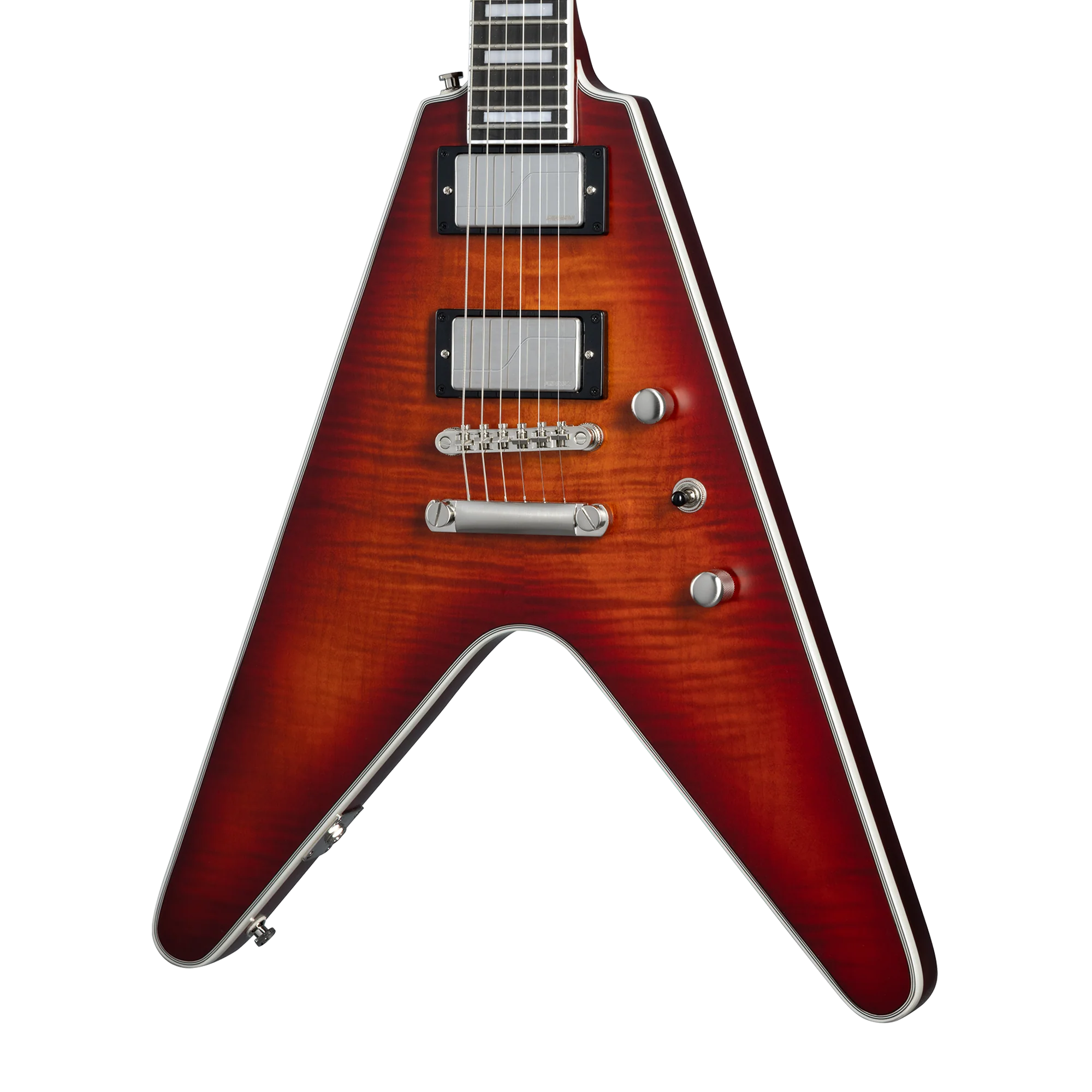 Epiphone Flying V Prophecy, Aged Bengal Tiger Burst