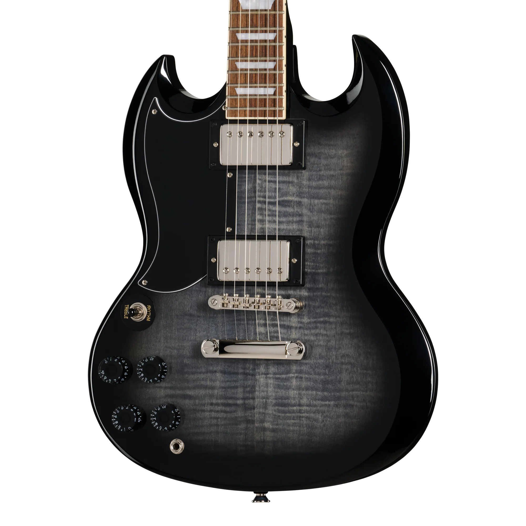Epiphone SG Tribute Plus, Left-Handed, Ebony Burst