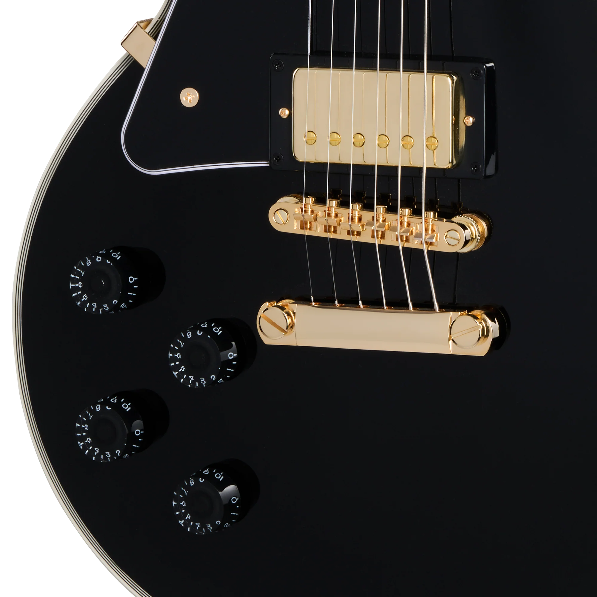 Epiphone Les Paul Custom, Left-Handed, Ebony 7 Epiphone Les Paul Custom, Left-Handed, Ebony