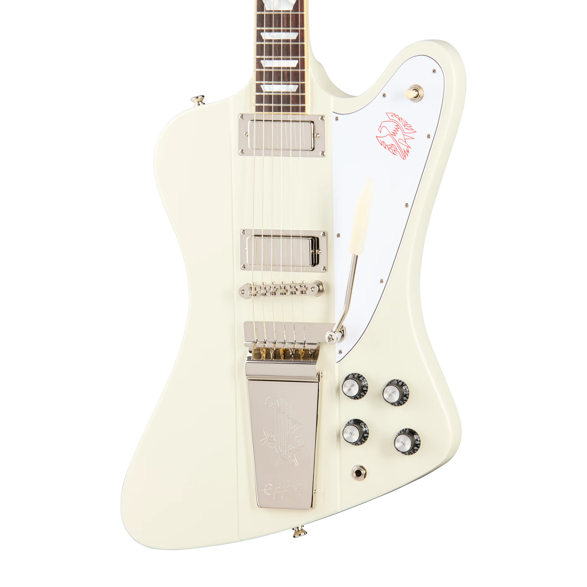 Epiphone IGC 1963 IGC Firebird V Reissue with Maestro Vibrola, Polaris White