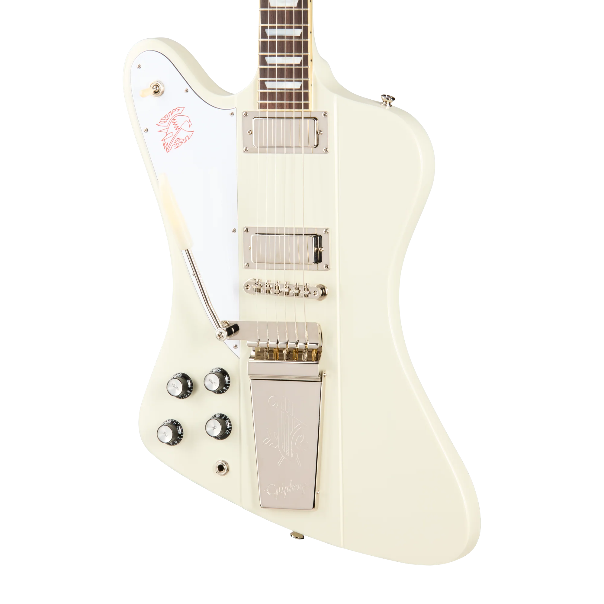 Epiphone IGC 1963 Firebird V Reissue with Maestro Vibrola, Left-Handed, Polaris White