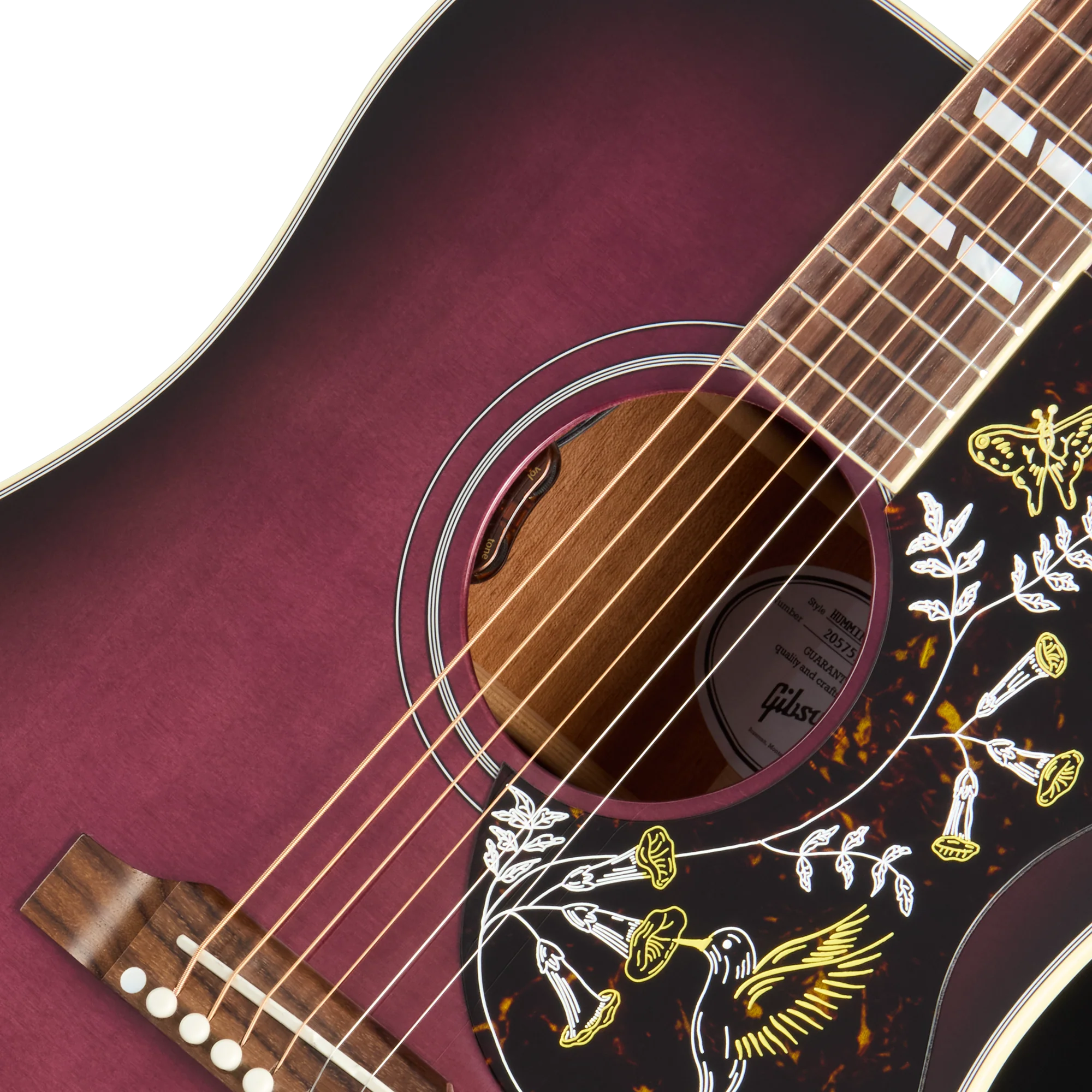 Gibson Hummingbird Standard, Purple Burst 7 Gibson Hummingbird Standard, Purple Burst