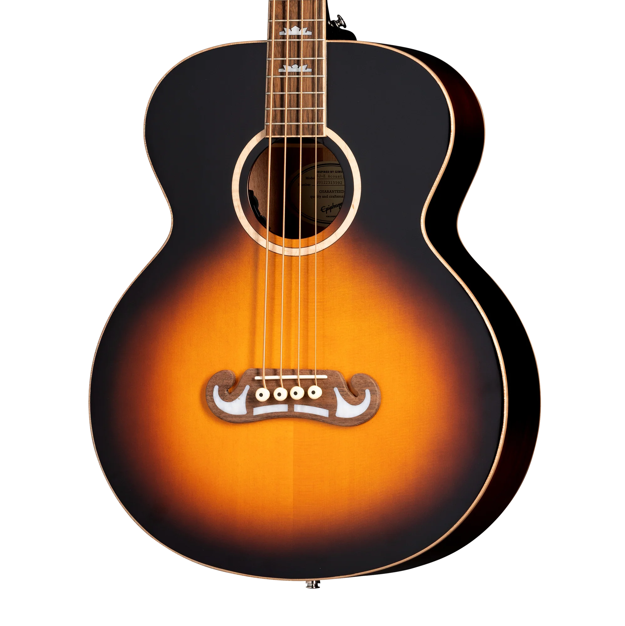 Epiphone El Capitan J-200 Studio Bass, Aged Vintage Sunburst