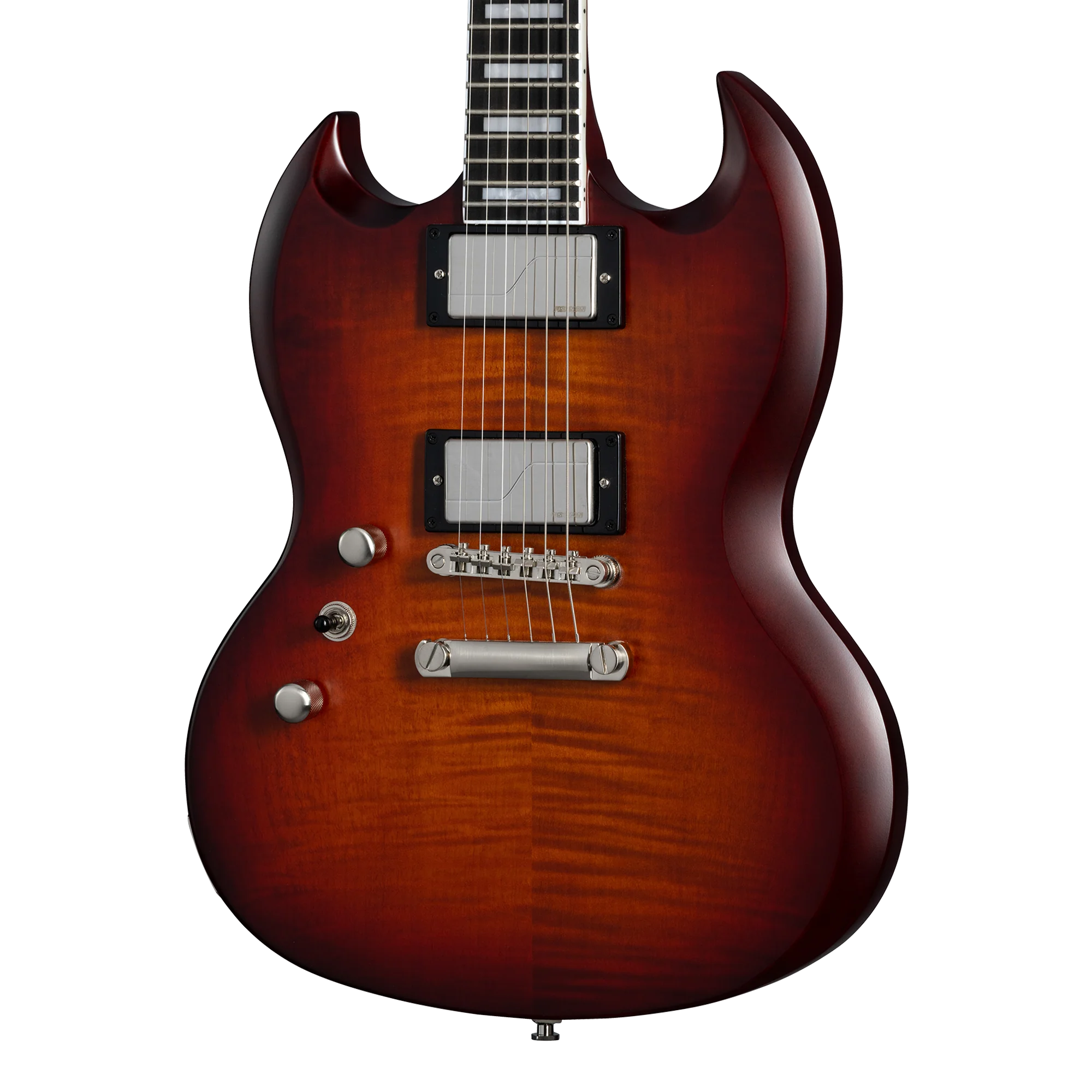 Epiphone SG Prophecy, Left-Handed, Aged Bengal Tiger Burst, Exclusive