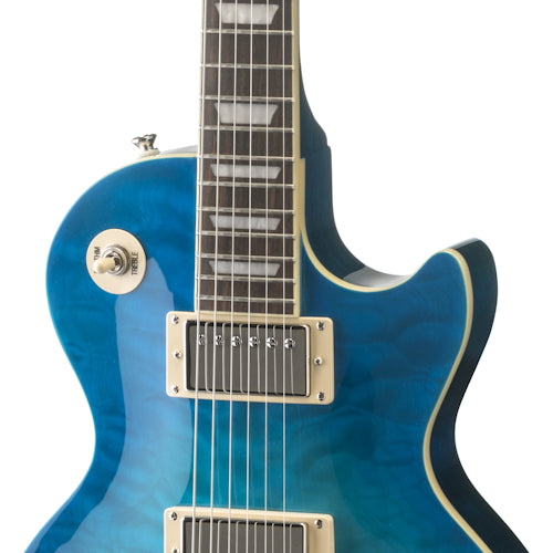 Epiphone Goryo Yuto Les Paul Standard - Quilt Top, Blue Burst