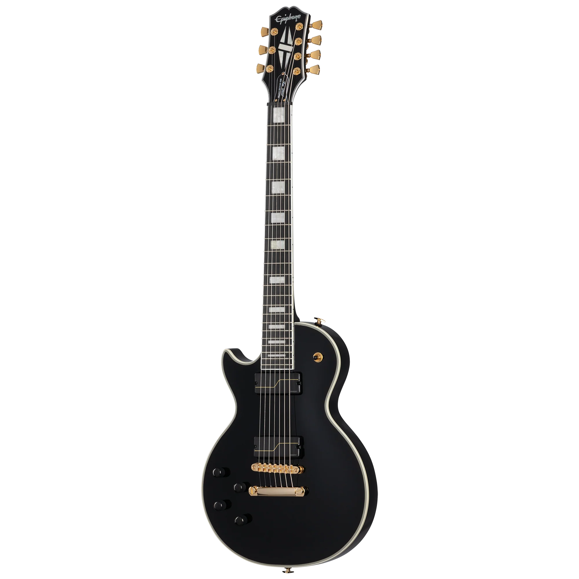 Epiphone Matt Heafy Les Paul Custom Origins 7-String, Left-Handed, Ebony 3 Epiphone Matt Heafy Les Paul Custom Origins 7-String, Left-Handed, Ebony