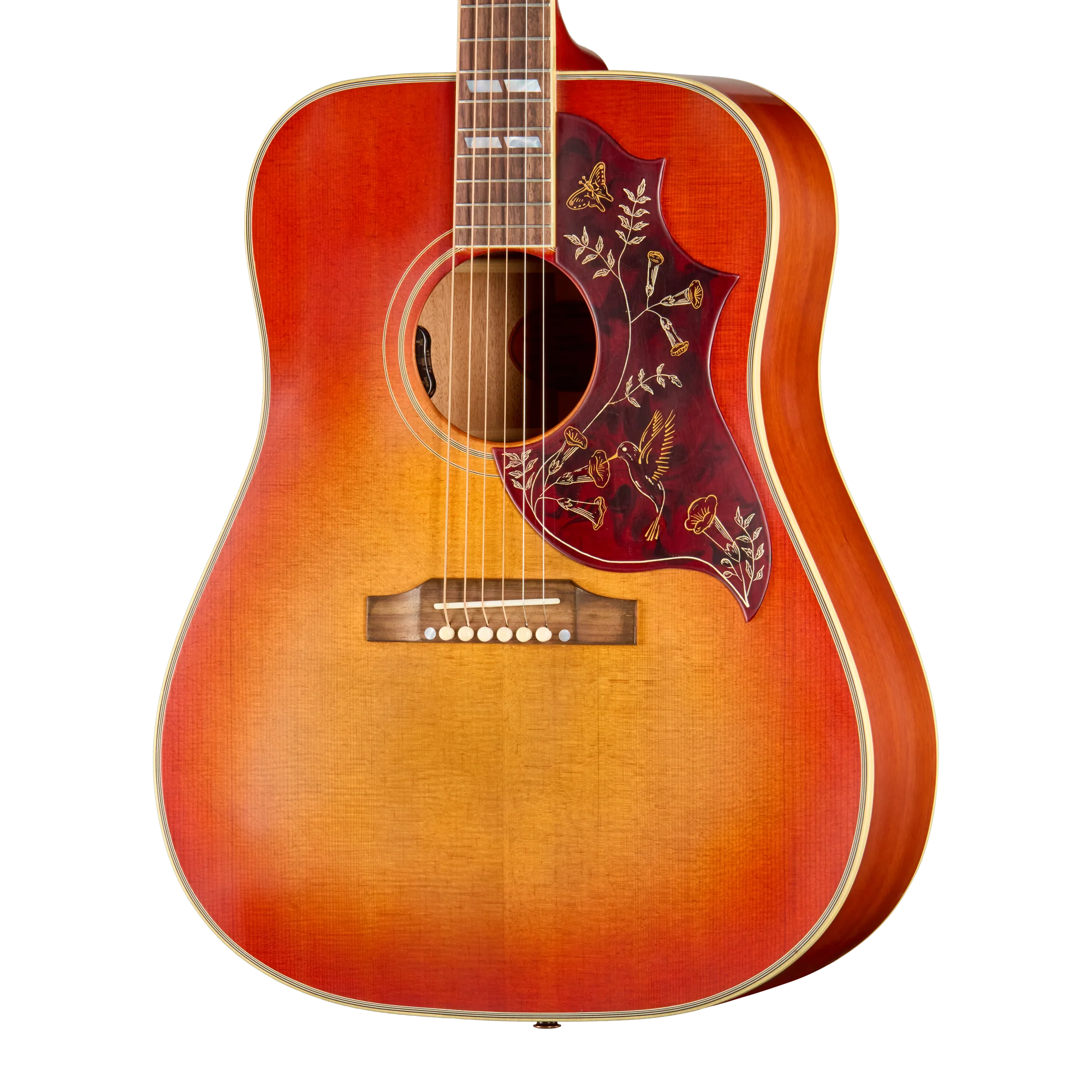 Gibson Custom 1960 Hummingbird Reissue with HiFi, Ultra Light Aged, Washed Cherry Sunburst