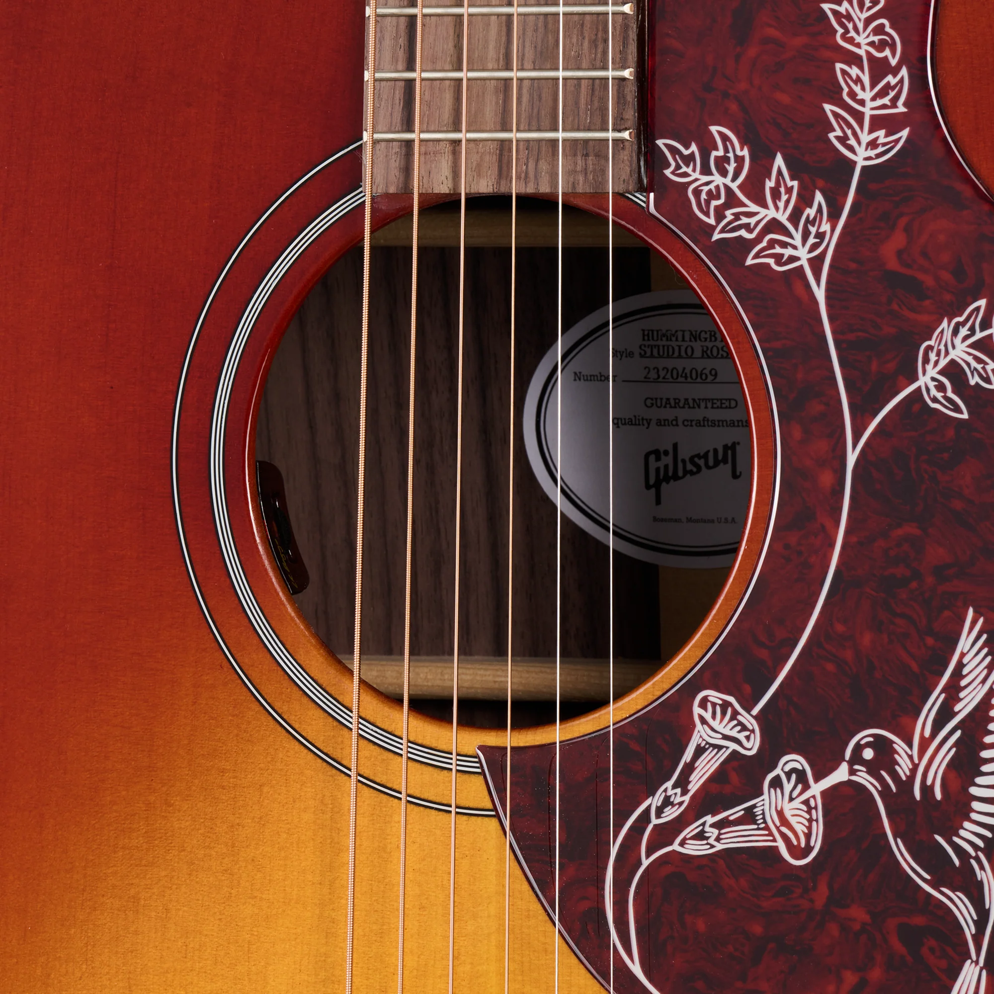 Gibson Hummingbird Studio Rosewood, Rosewood Burst 3 Gibson Hummingbird Studio Rosewood, Rosewood Burst