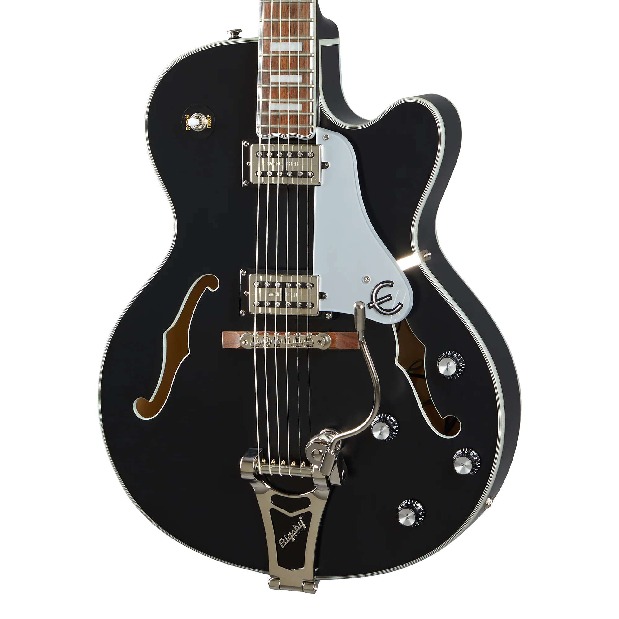Epiphone Emperor Swingster, Black Aged Gloss