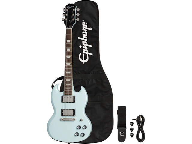 Epiphone Power Players SG (Incl. Gig bag, Cable, Picks), Ice Blue 9 Epiphone Power Players SG (Incl. Gig bag, Cable, Picks), Ice Blue