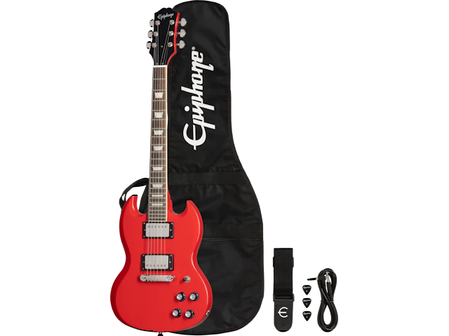 Epiphone Power Players SG (Incl. Gig bag, Cable, Picks), Lava Red 9 Epiphone Power Players SG (Incl. Gig bag, Cable, Picks), Lava Red