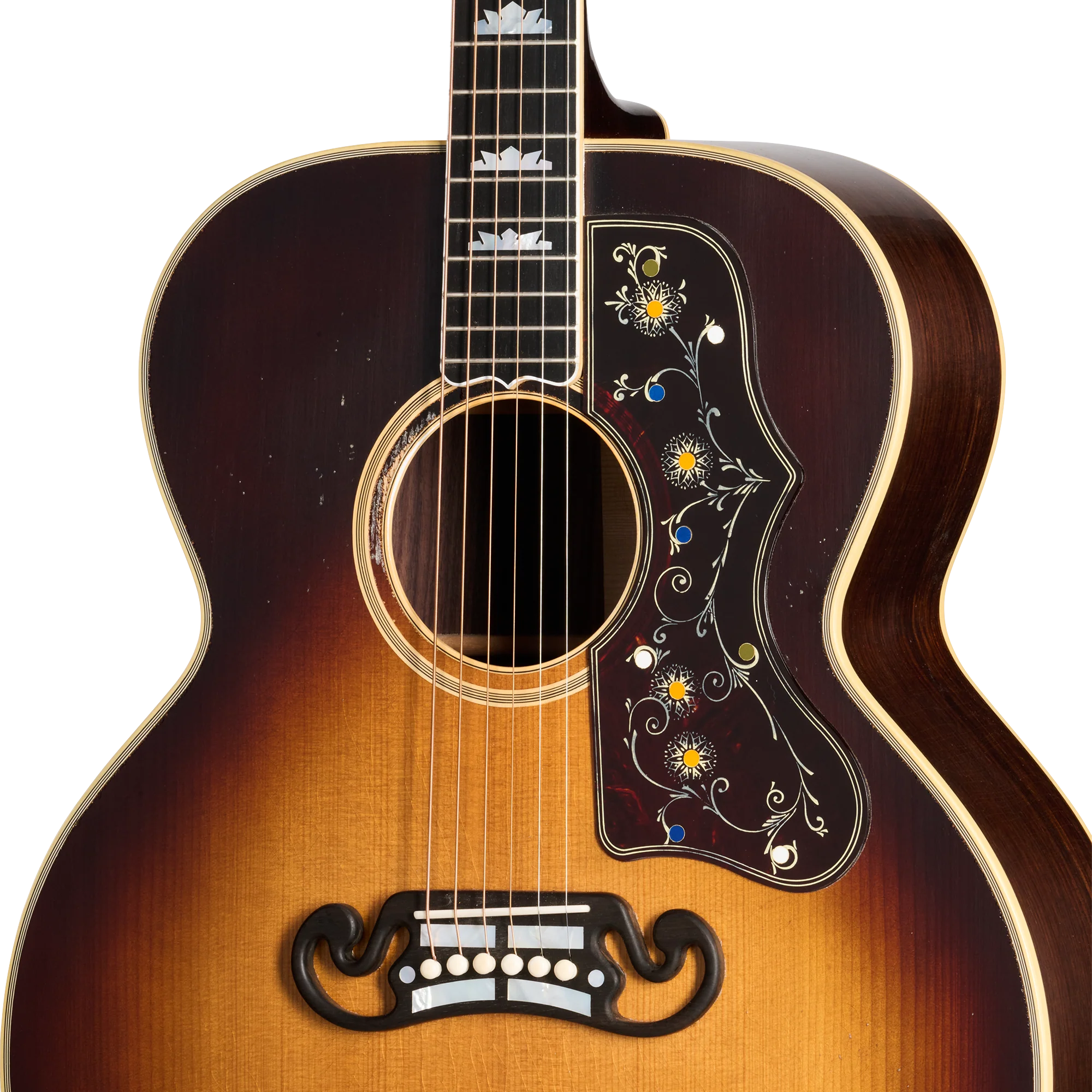 Gibson Custom Pre-War SJ-200 Rosewood, Light Aged, Faded Vintage Sunburst 7 Gibson Custom Pre-War SJ-200 Rosewood, Light Aged, Faded Vintage Sunburst