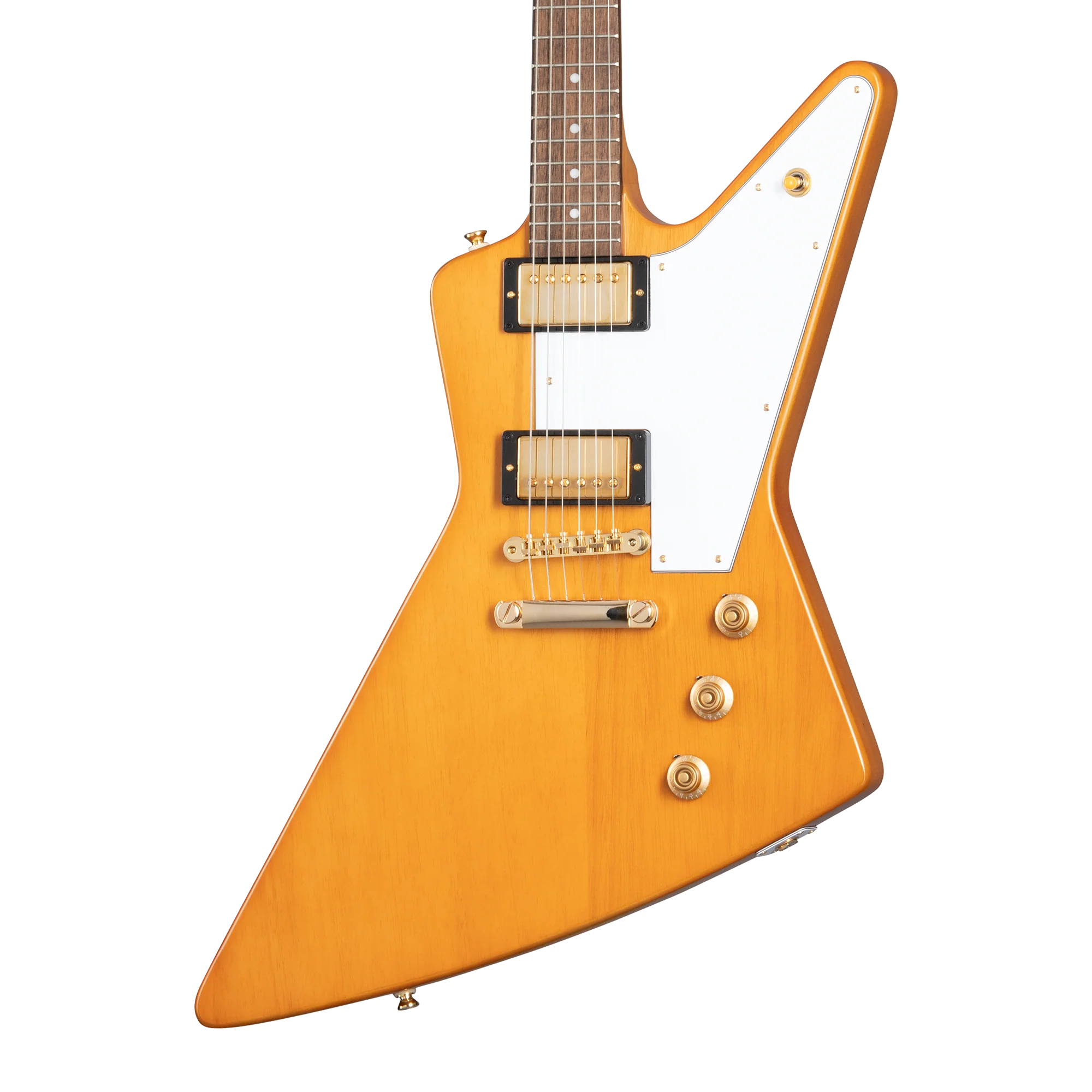 Epiphone IGC 1958 Korina Explorer (White Pickguard), Aged Natural