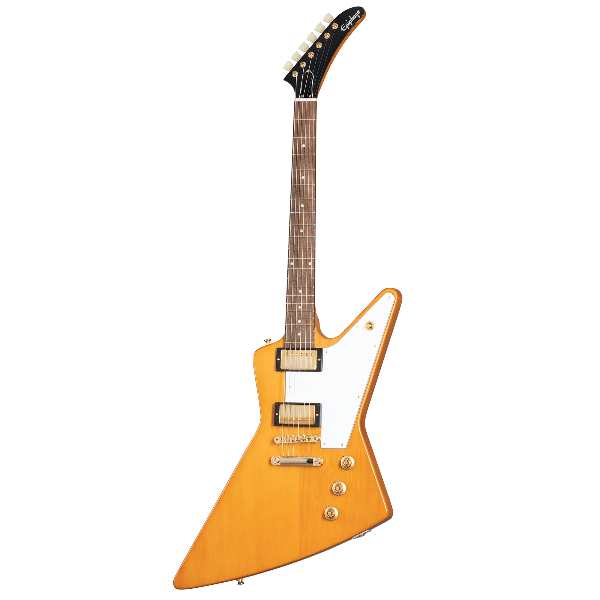 Epiphone IGC 1958 Korina Explorer (White Pickguard), Aged Natural 3 Epiphone IGC 1958 Korina Explorer (White Pickguard), Aged Natural