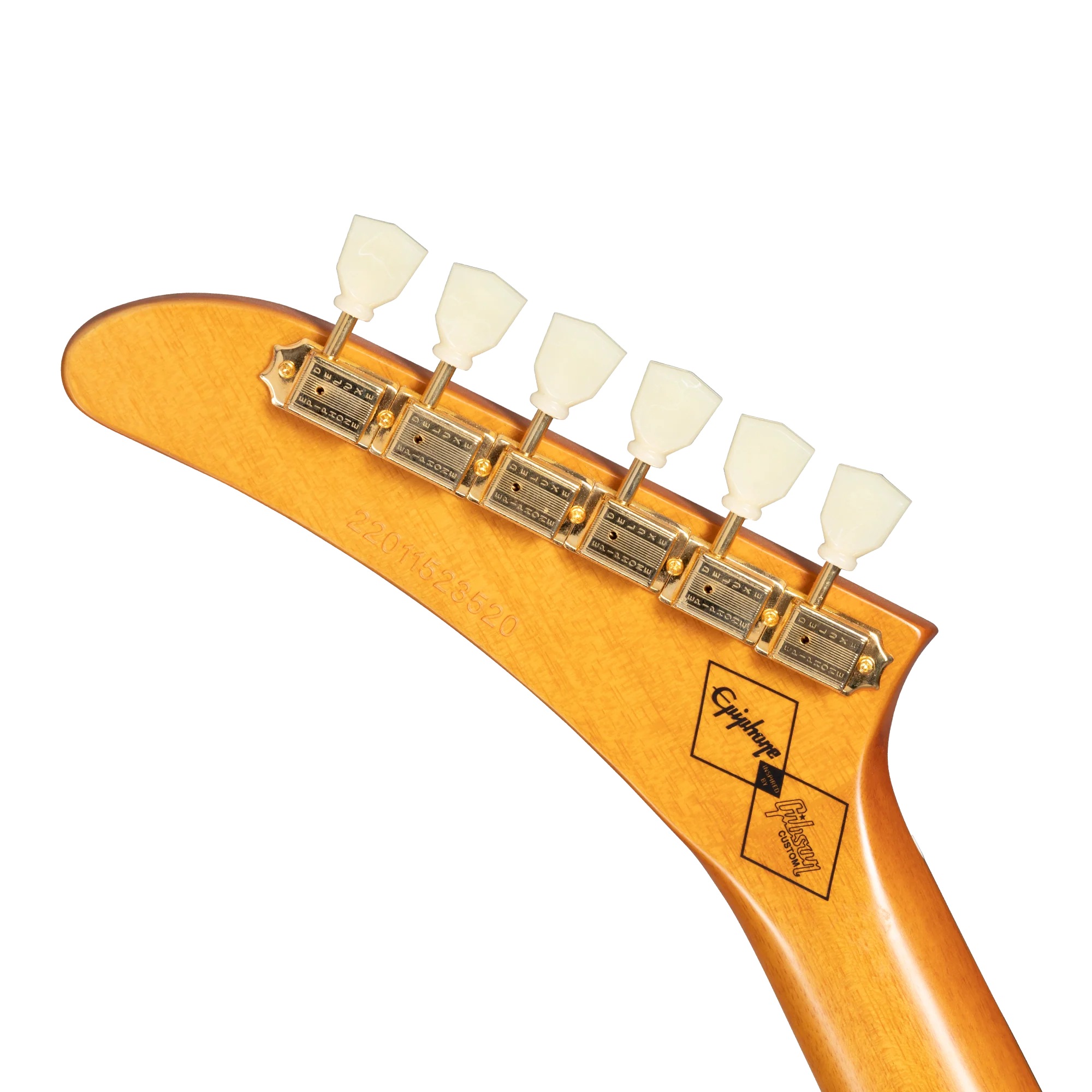 Epiphone IGC 1958 Korina Explorer (White Pickguard), Aged Natural 6 Epiphone IGC 1958 Korina Explorer (White Pickguard), Aged Natural