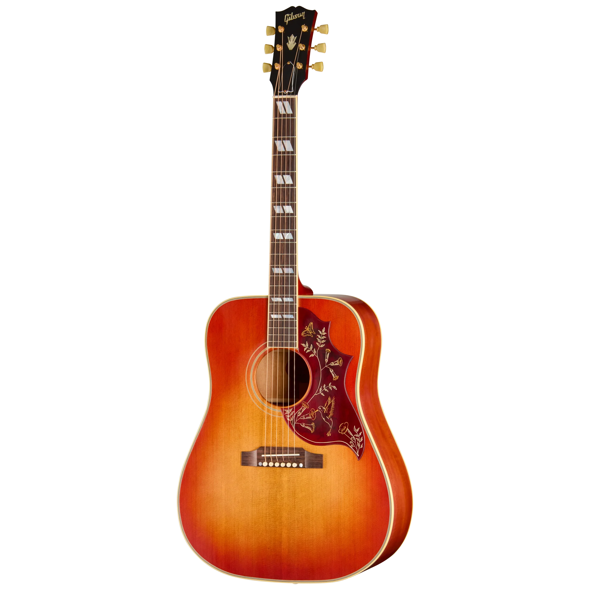 Gibson Custom 1960 Hummingbird Reissue, Ultra Light Aged, Washed Cherry Sunburst 3 Gibson Custom 1960 Hummingbird Reissue, Ultra Light Aged, Washed Cherry Sunburst