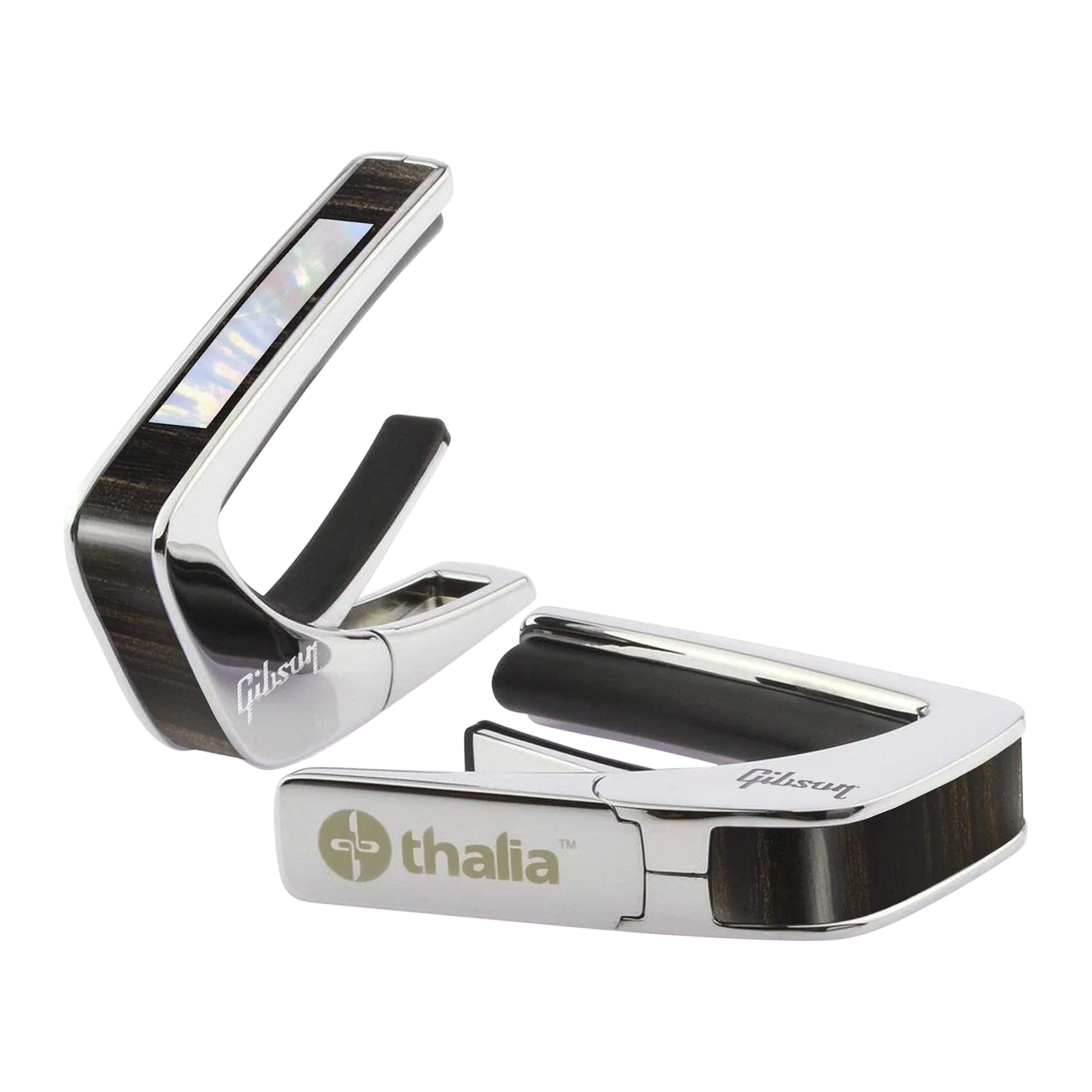Gibson Large Block Ebony Capo, Chrome, Exclusive