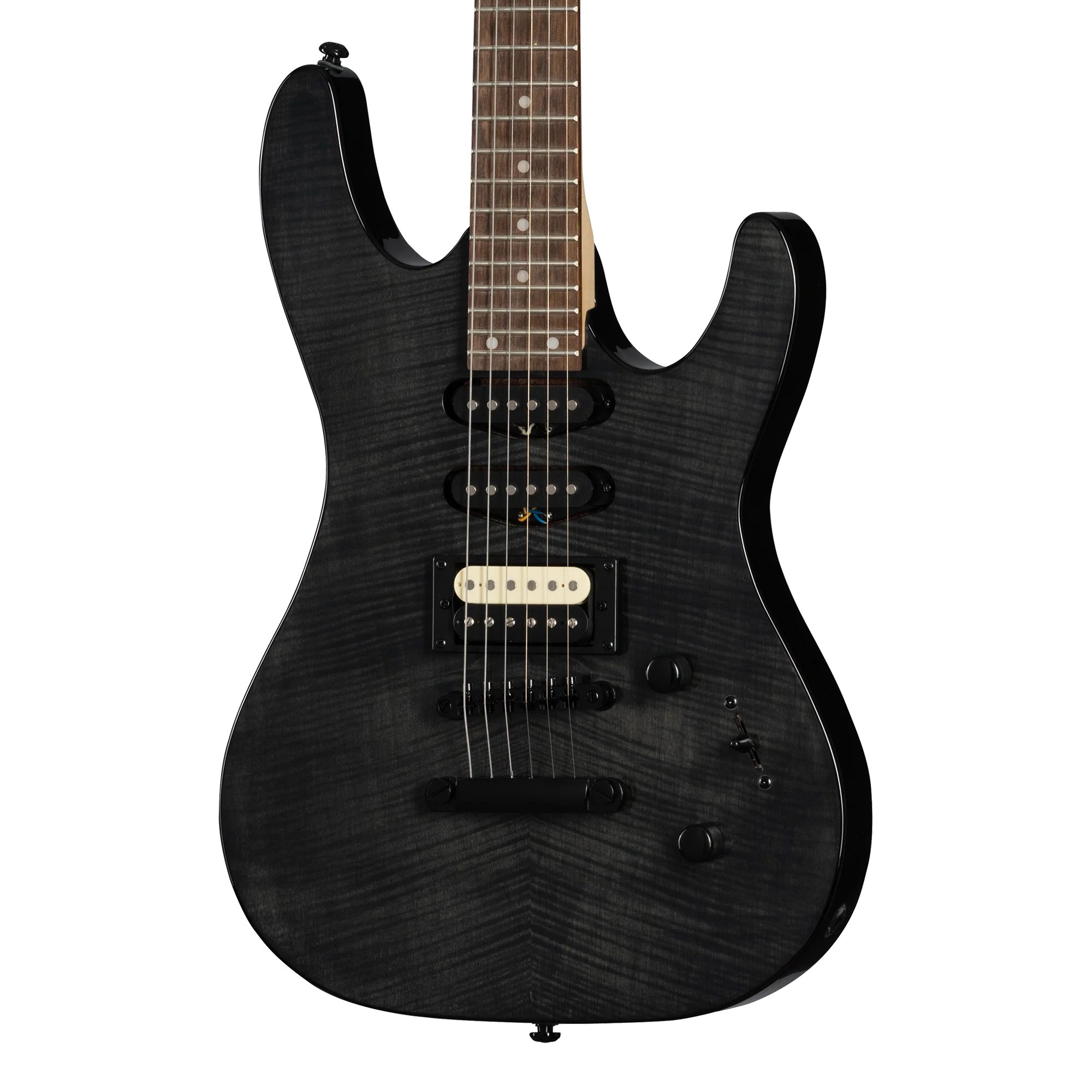 Kramer Striker Figured HSS, Transparent Ebony