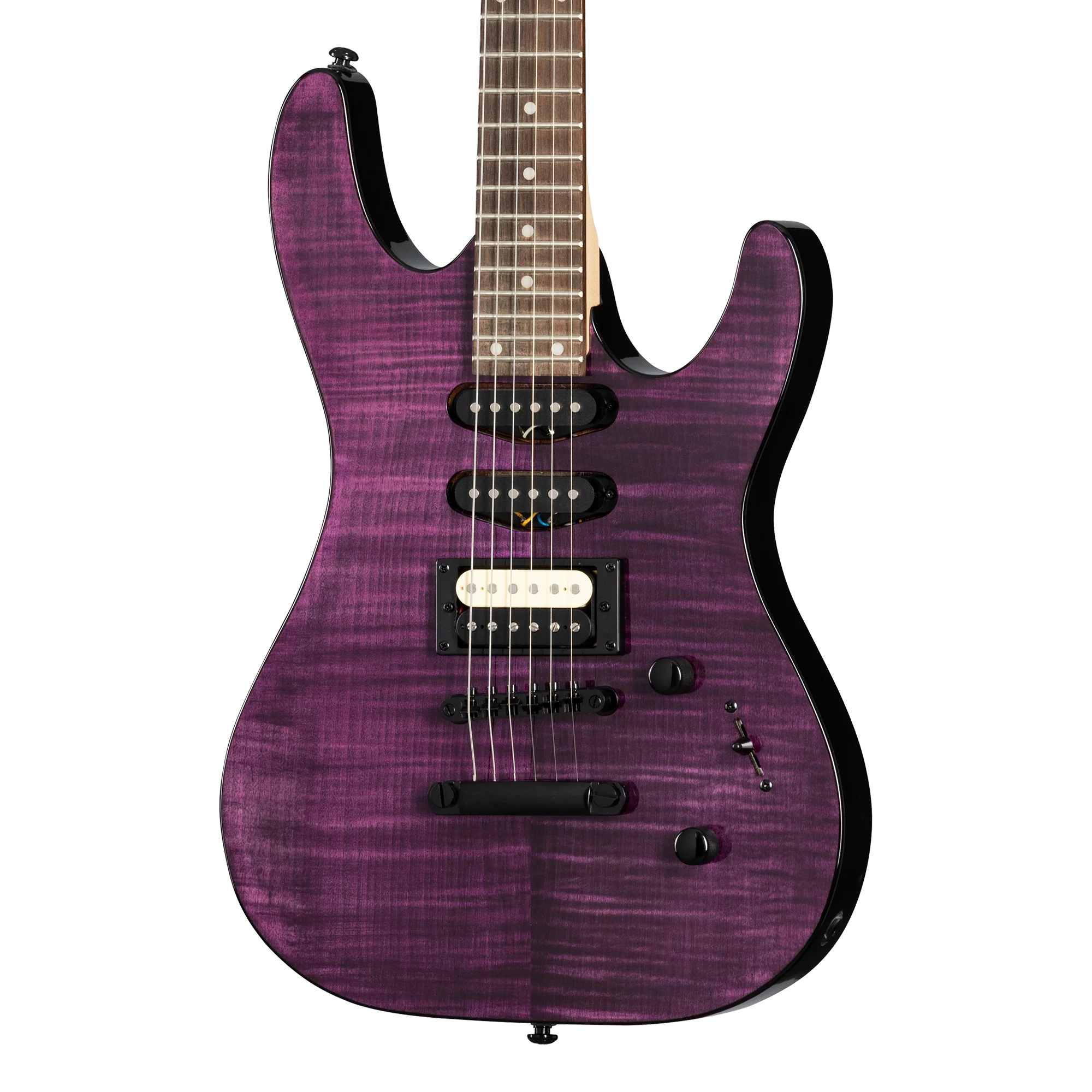 Kramer Striker Figured HSS, Transparent Purple
